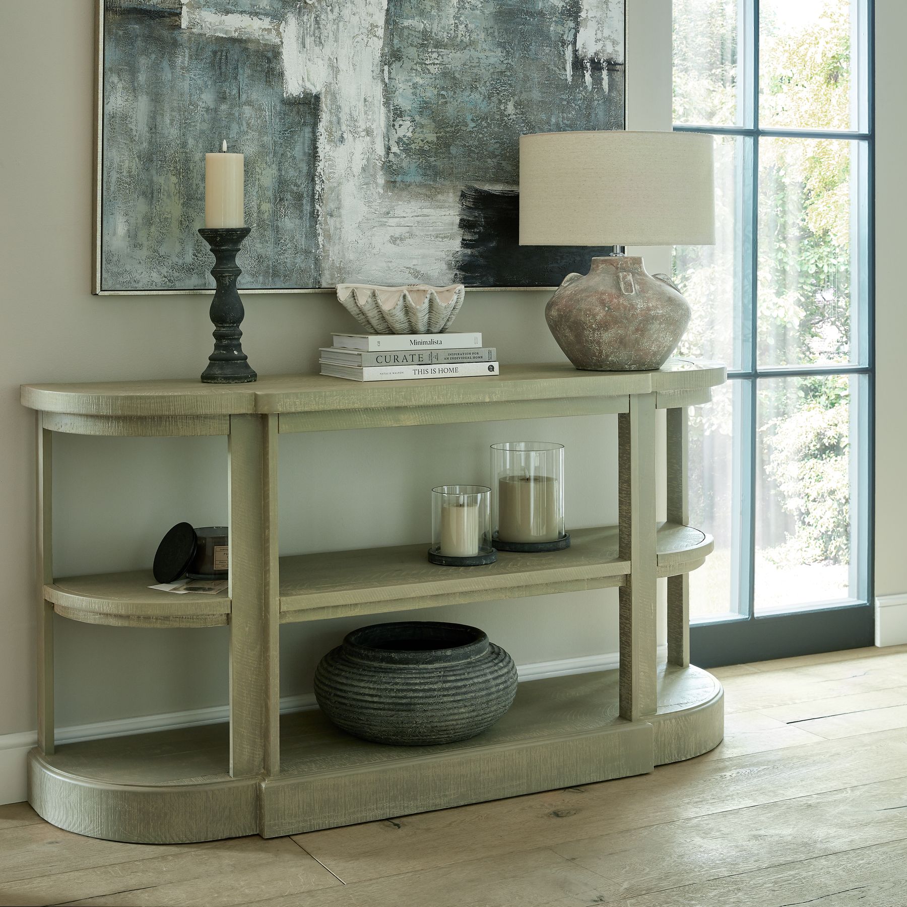 Saltaire Collection 2 Shelf Console Table - Image 5