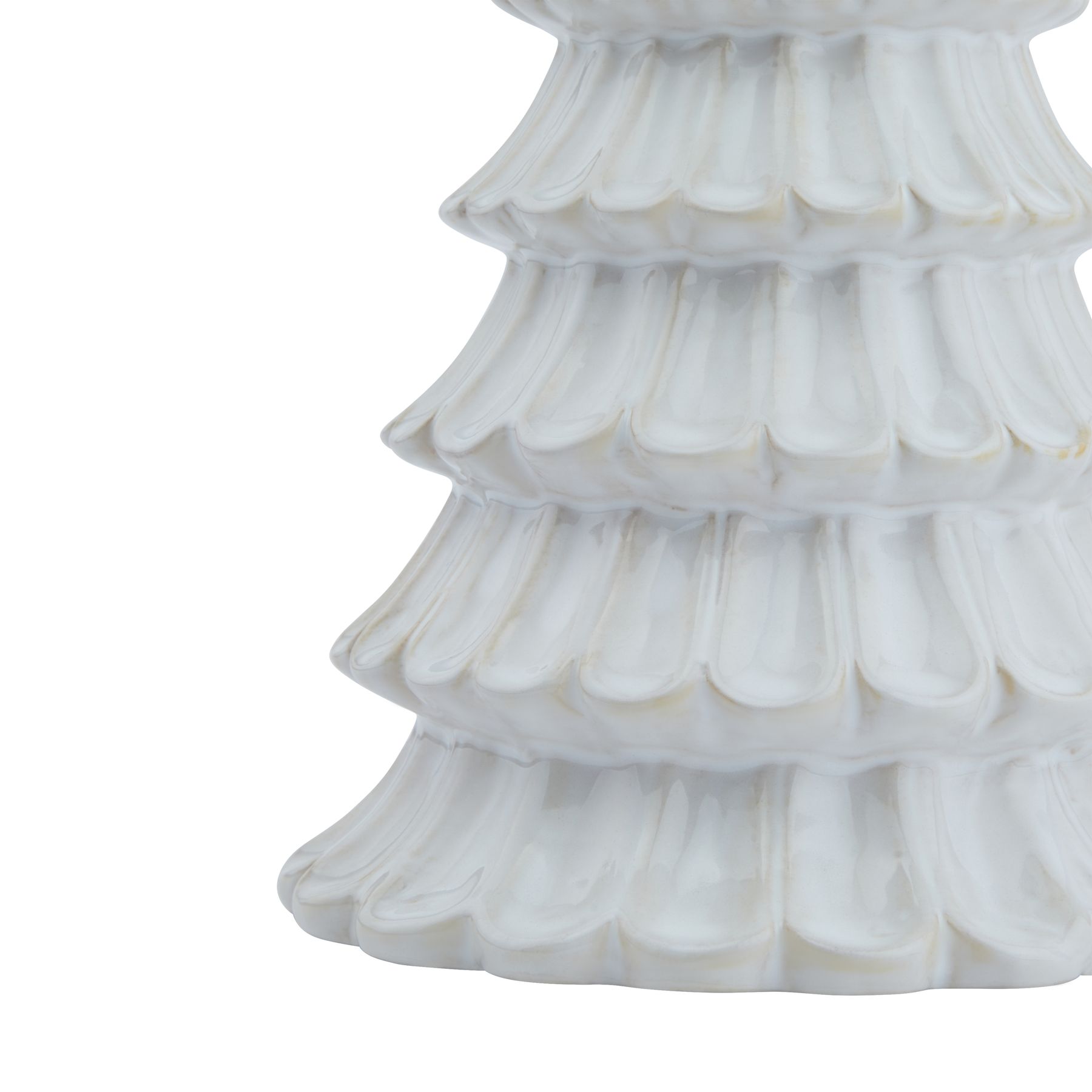 White Ceramic Fir Tree - Image 3