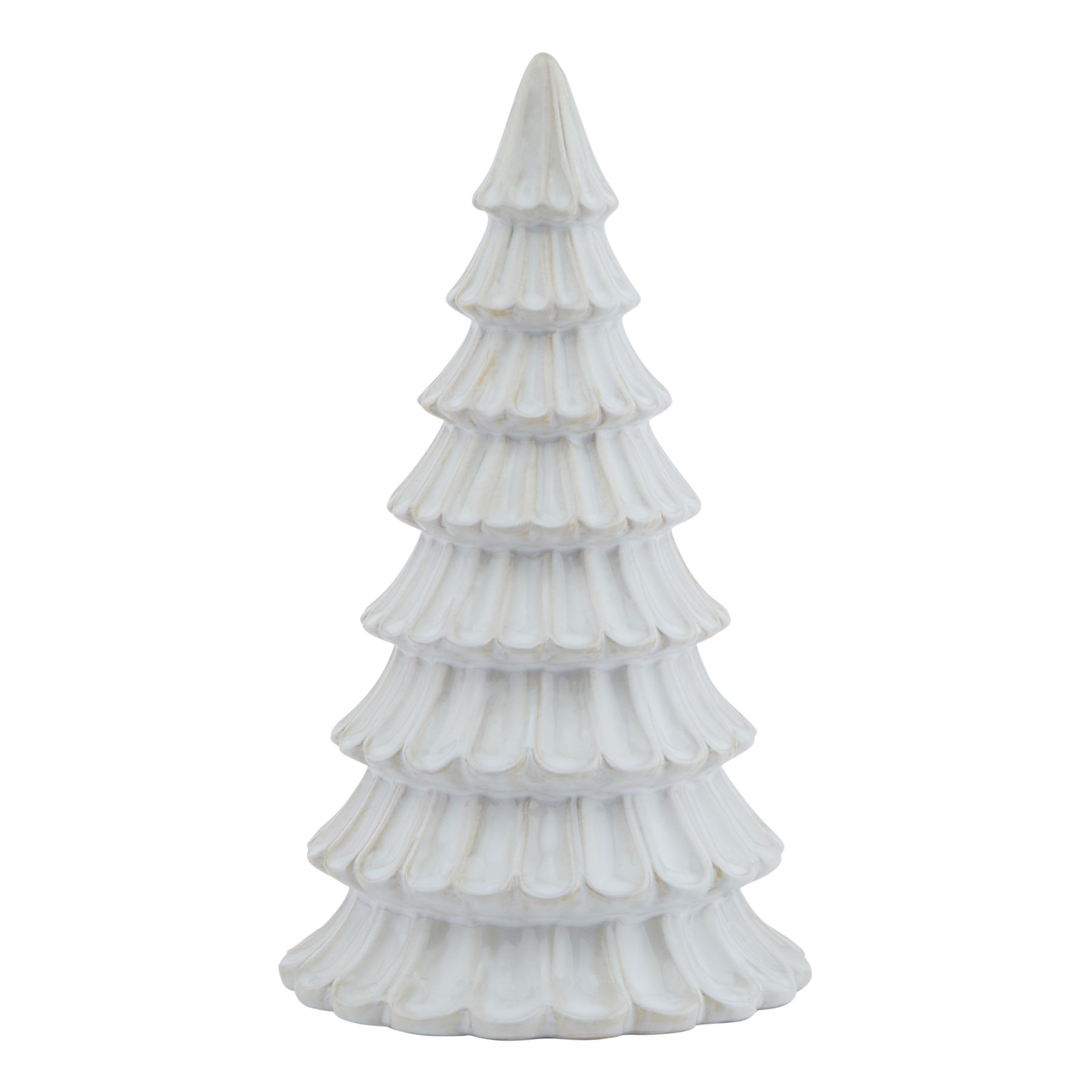 White Ceramic Fir Tree - Image 1
