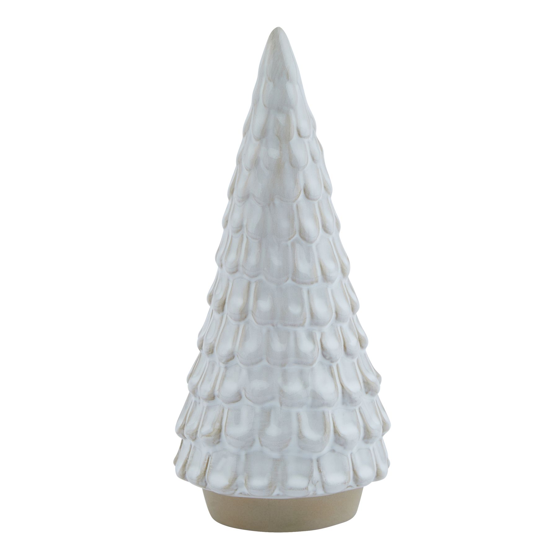 Snowy Ceramic Spruce Tree - Image 1