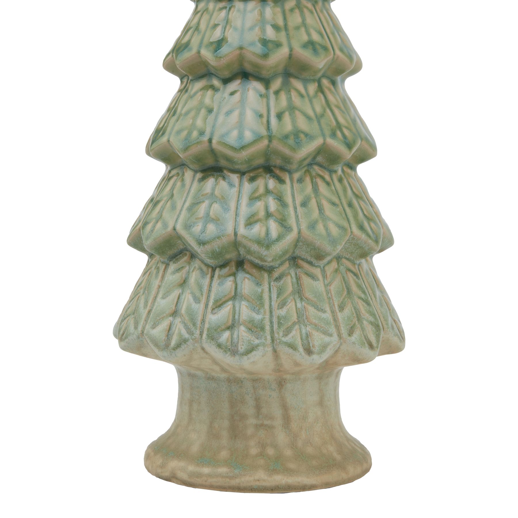 Light Green Ceramic Fir Tree With Base - Image 3