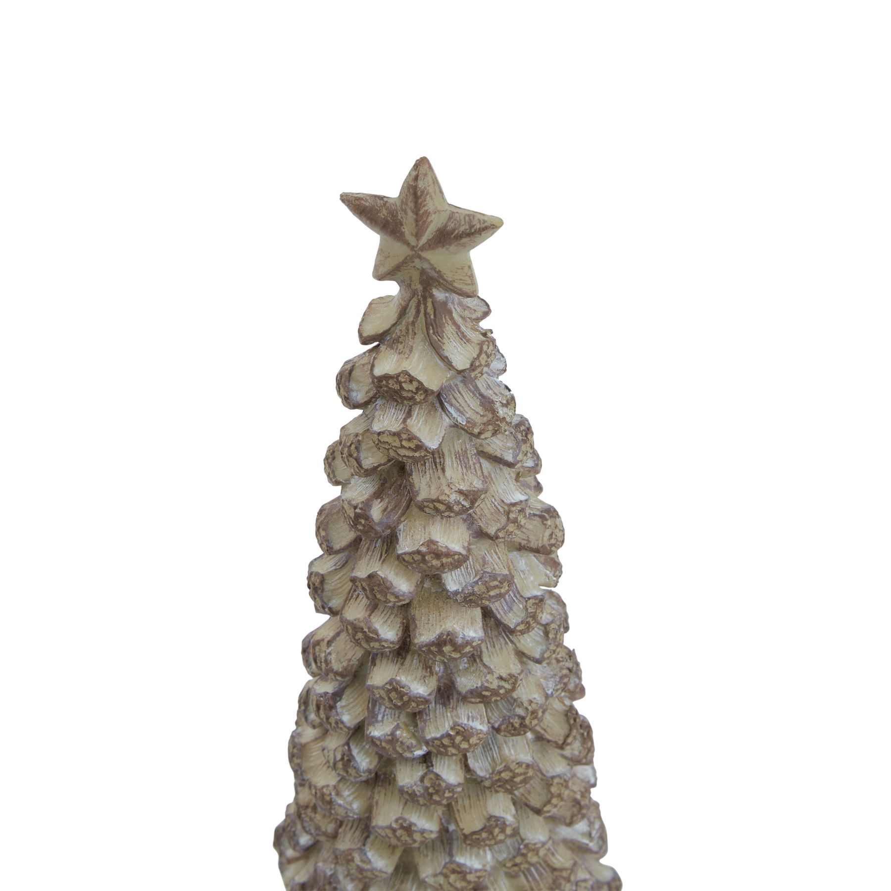 Small Beige Cedar Tree With Star - Image 2