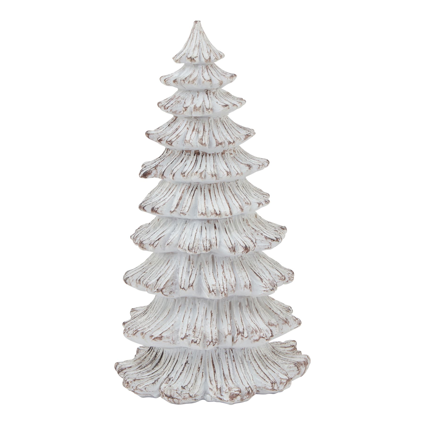 Medium Snowy Fir Tree Sculpture - Image 1