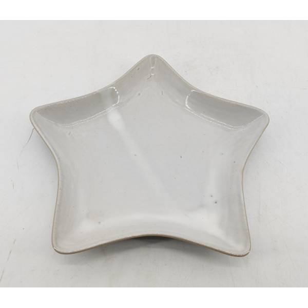 Medium White Ceramic Star Dish - Image 1