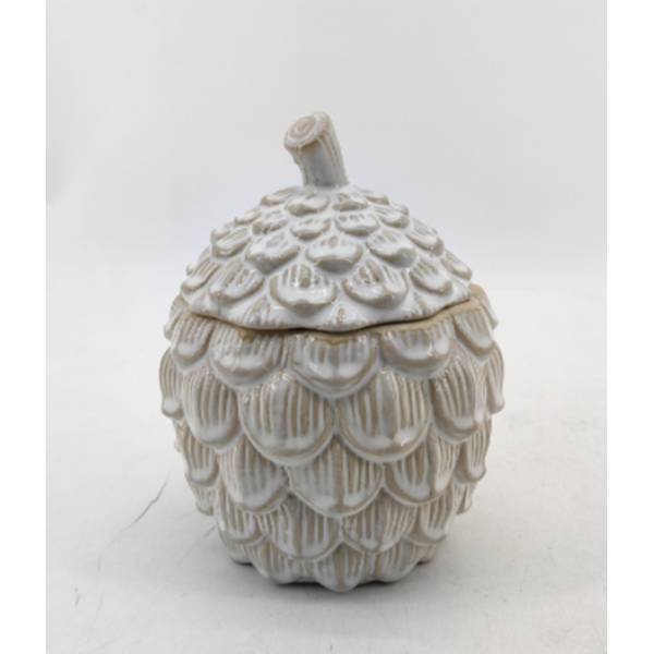 Medium Ceramic Pine Cone Trinket Dish With Lid - Image 1