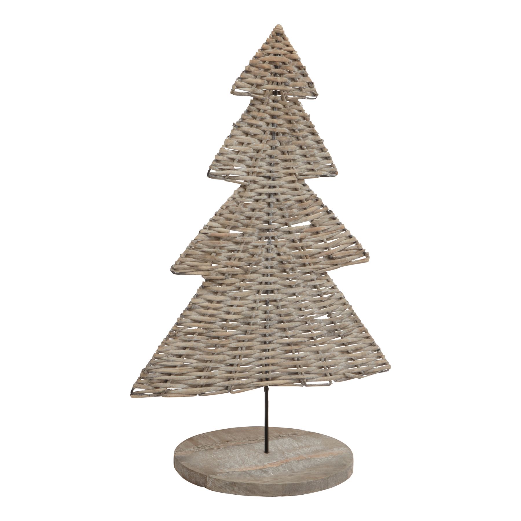 The Noel Collection Large Wicker Tree Ornament - Image 1