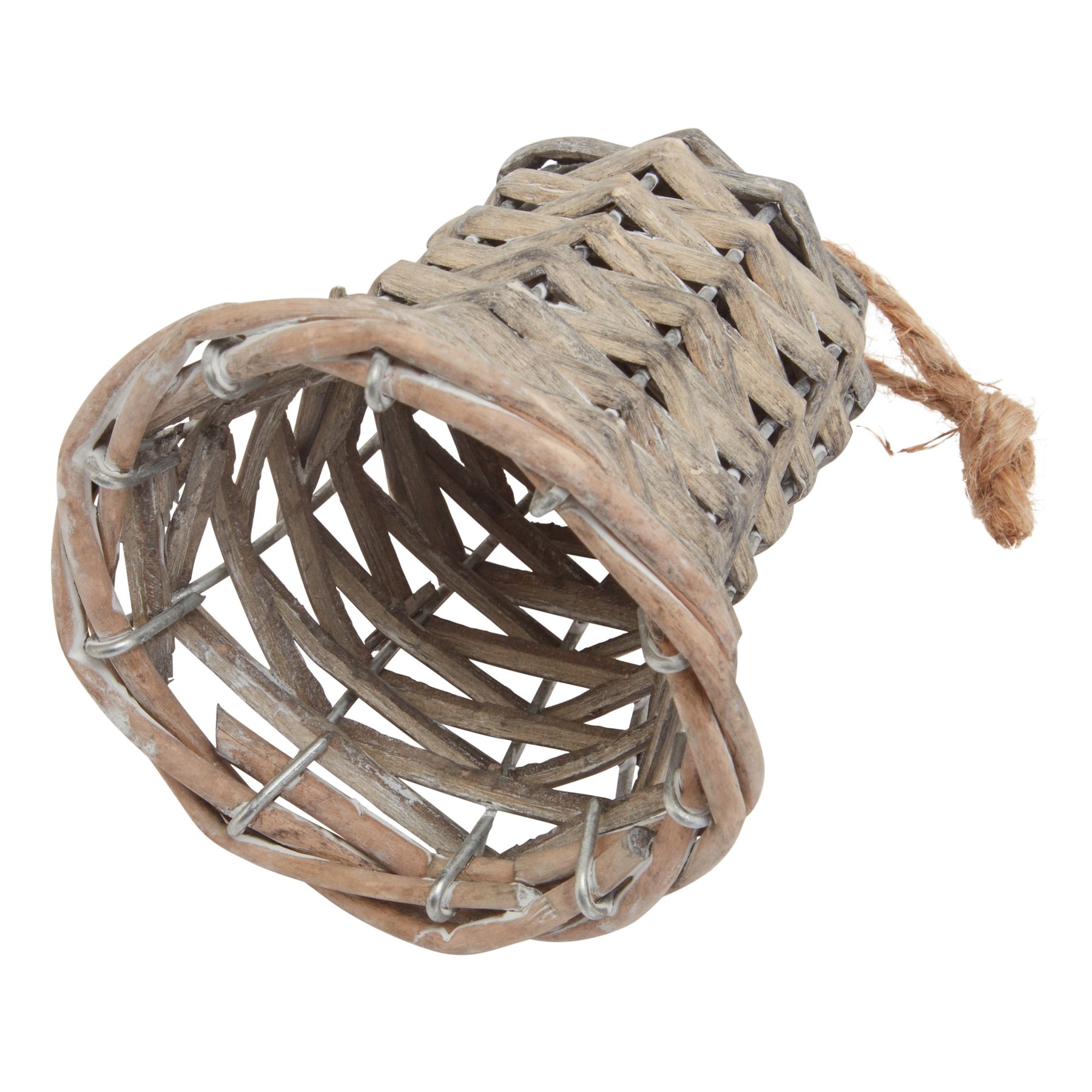 The Noel Collection Small Wicker Bell Decoration - Image 2