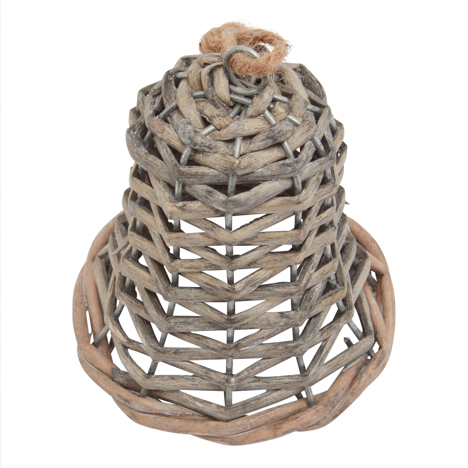The Noel Collection Small Wicker Bell Decoration - Image 3