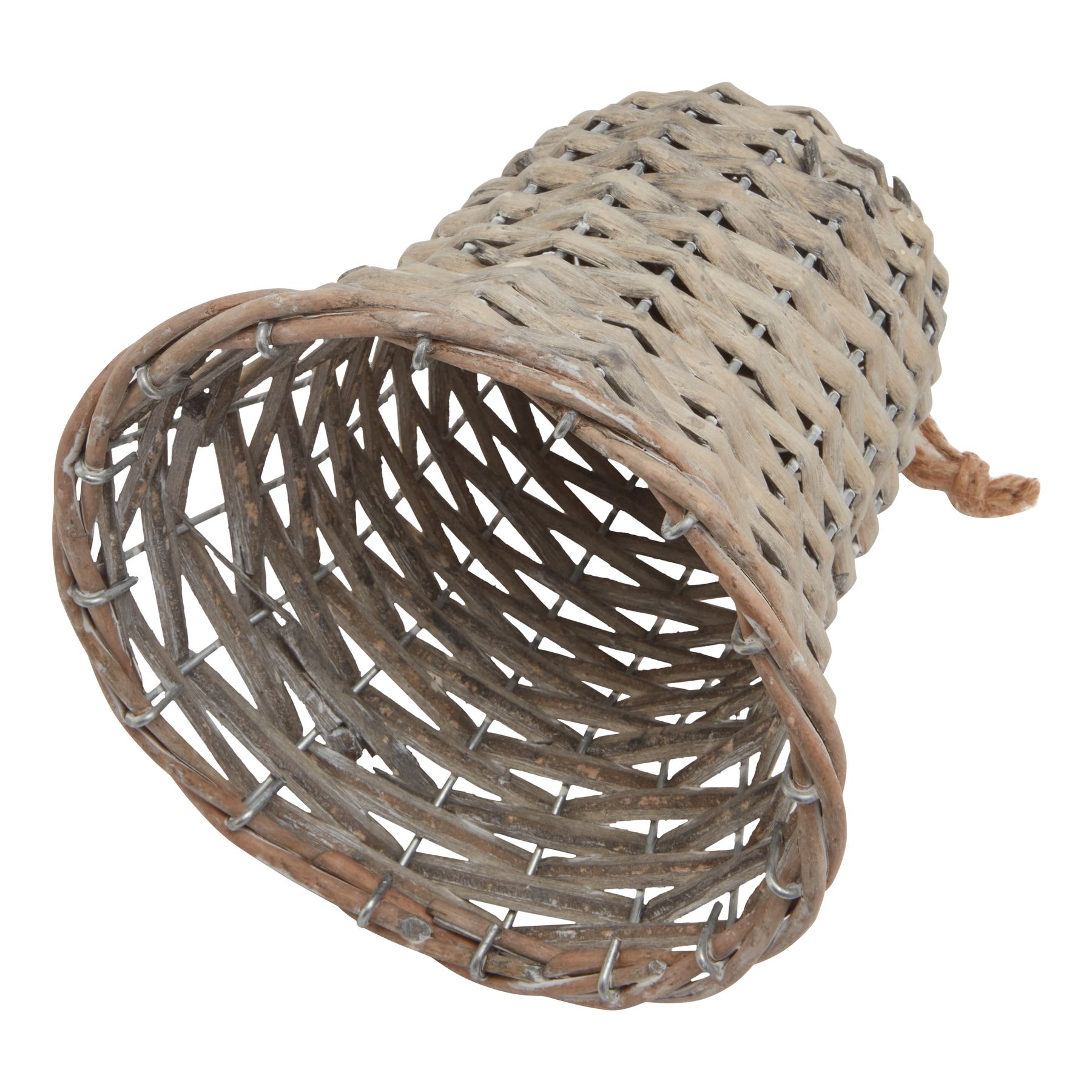 The Noel Collection Large Wicker Bell Decoration - Image 3