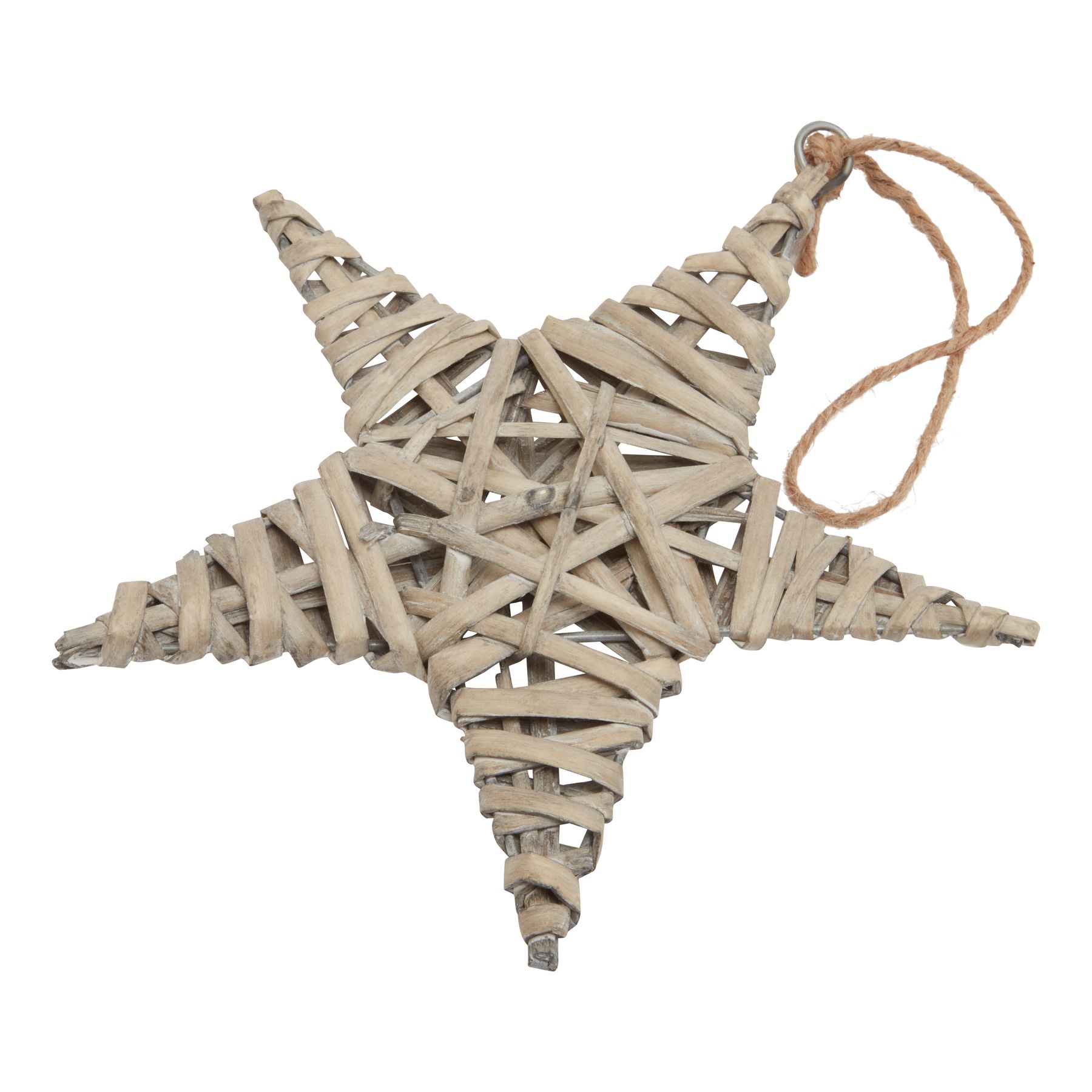 The Noel Collection Medium Wicker Star Decoration - Image 2