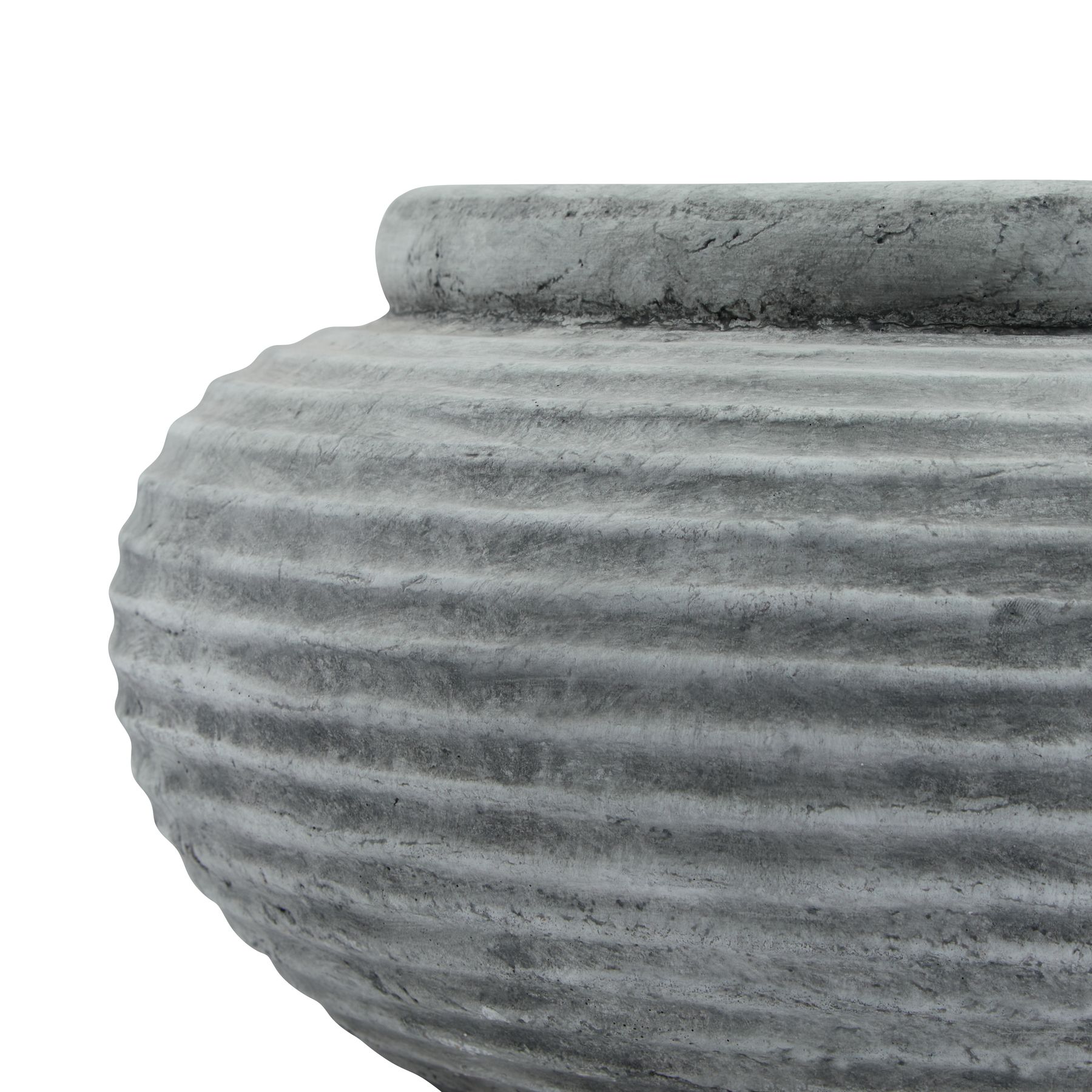 Athena Round Ribbed Planter - Image 3