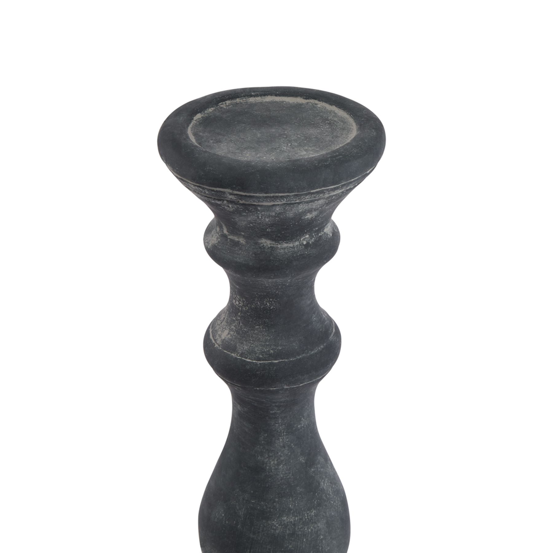 Amalfi Large Grey  Column Candle Holder - Image 2