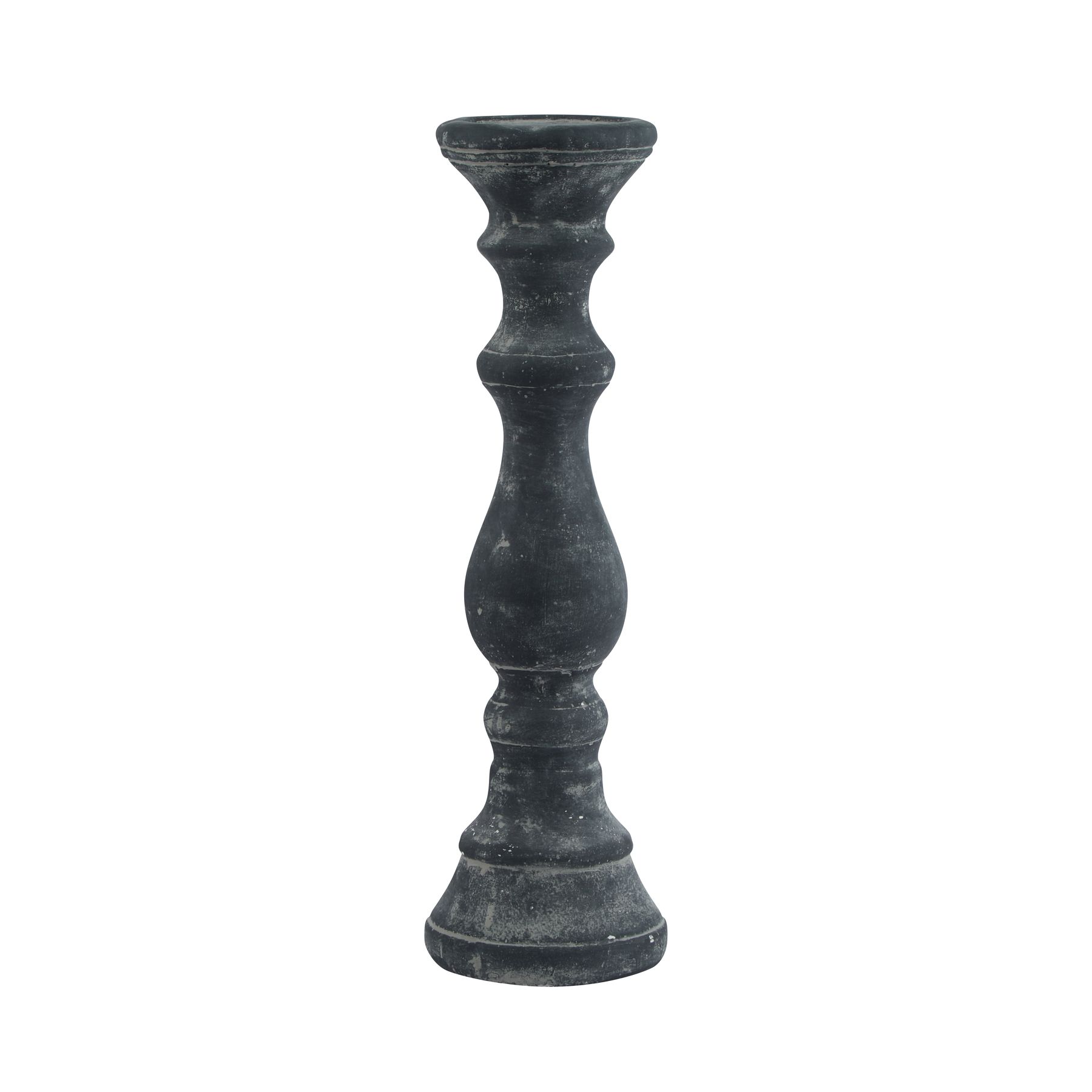 Amalfi Large Grey  Column Candle Holder - Image 1