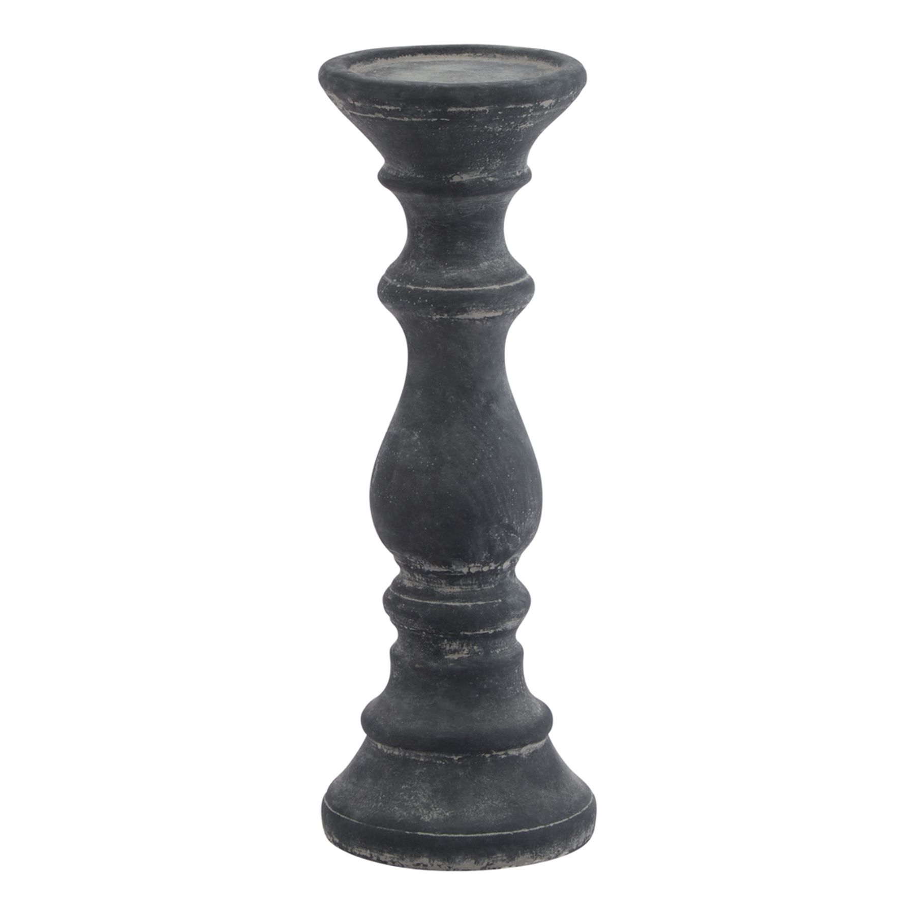 Amalfi Grey Column Candle Holder - Image 1