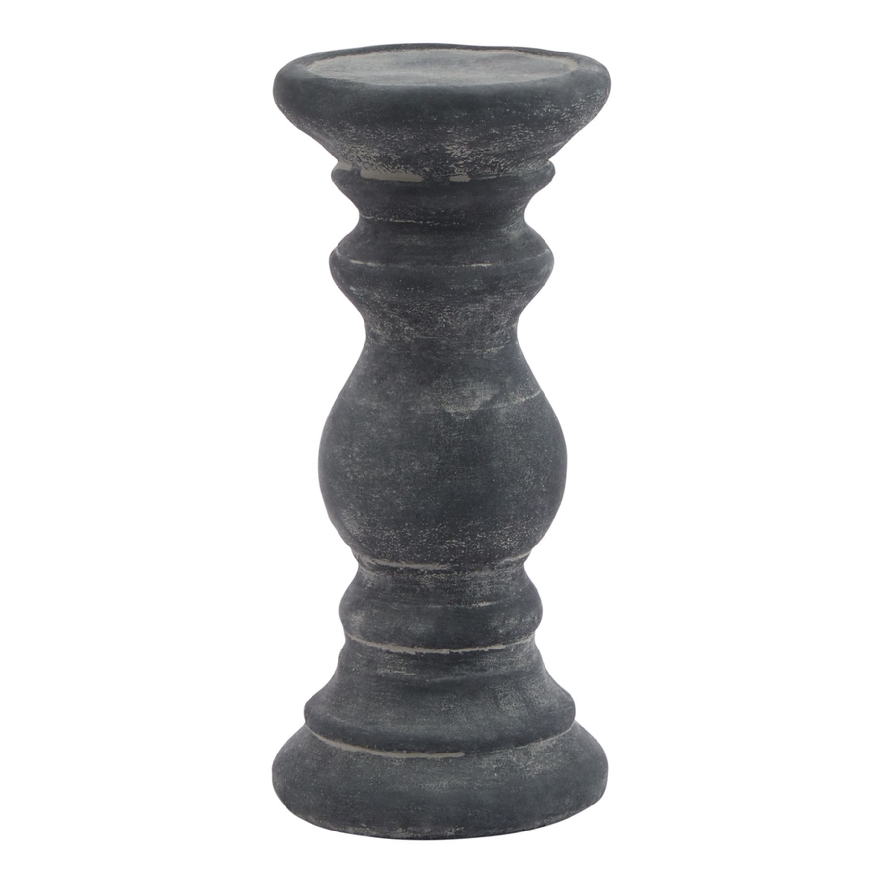 Amalfi Small Grey  Column Candle Holder - Image 1