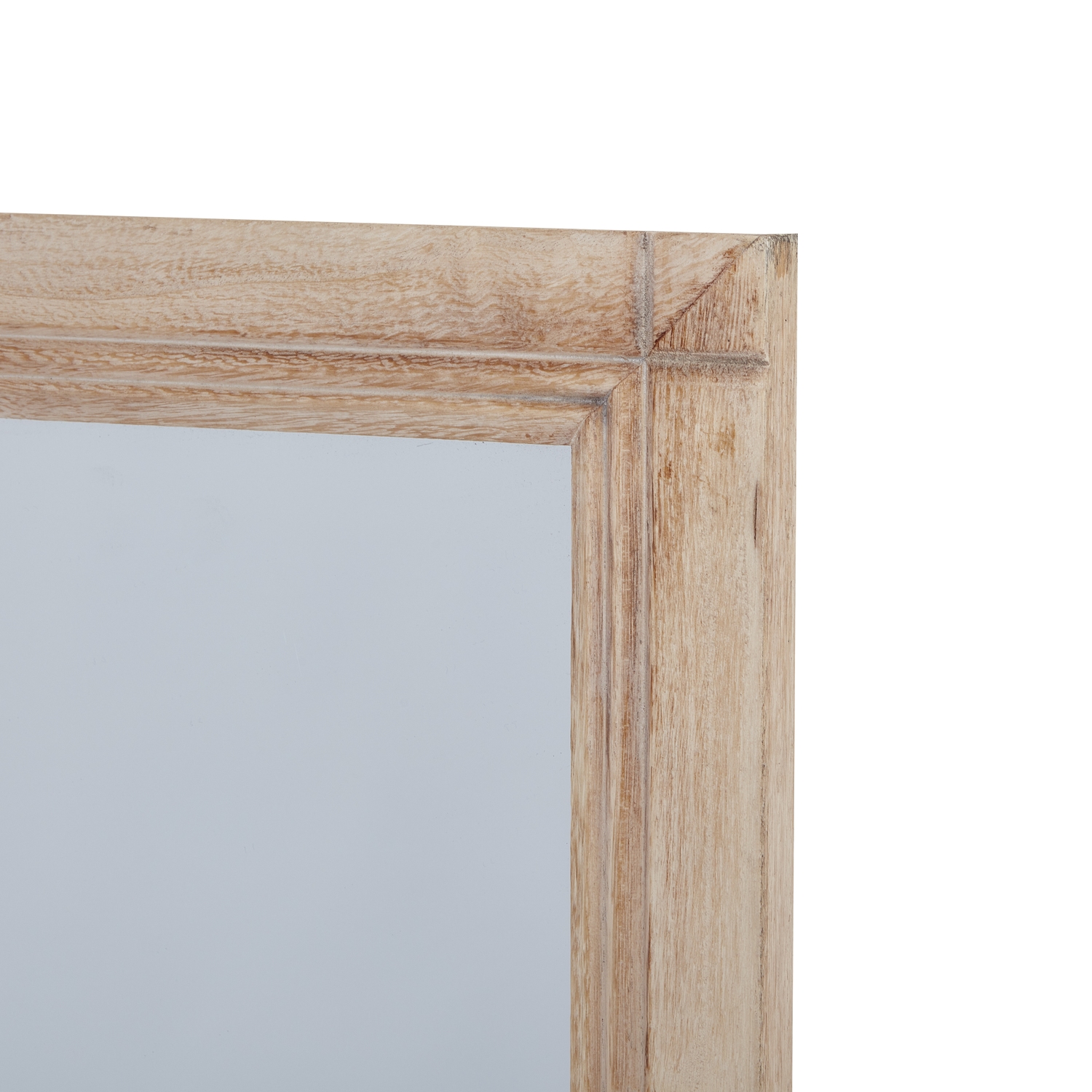 Washed Wood Large Window Mirror - Image 4