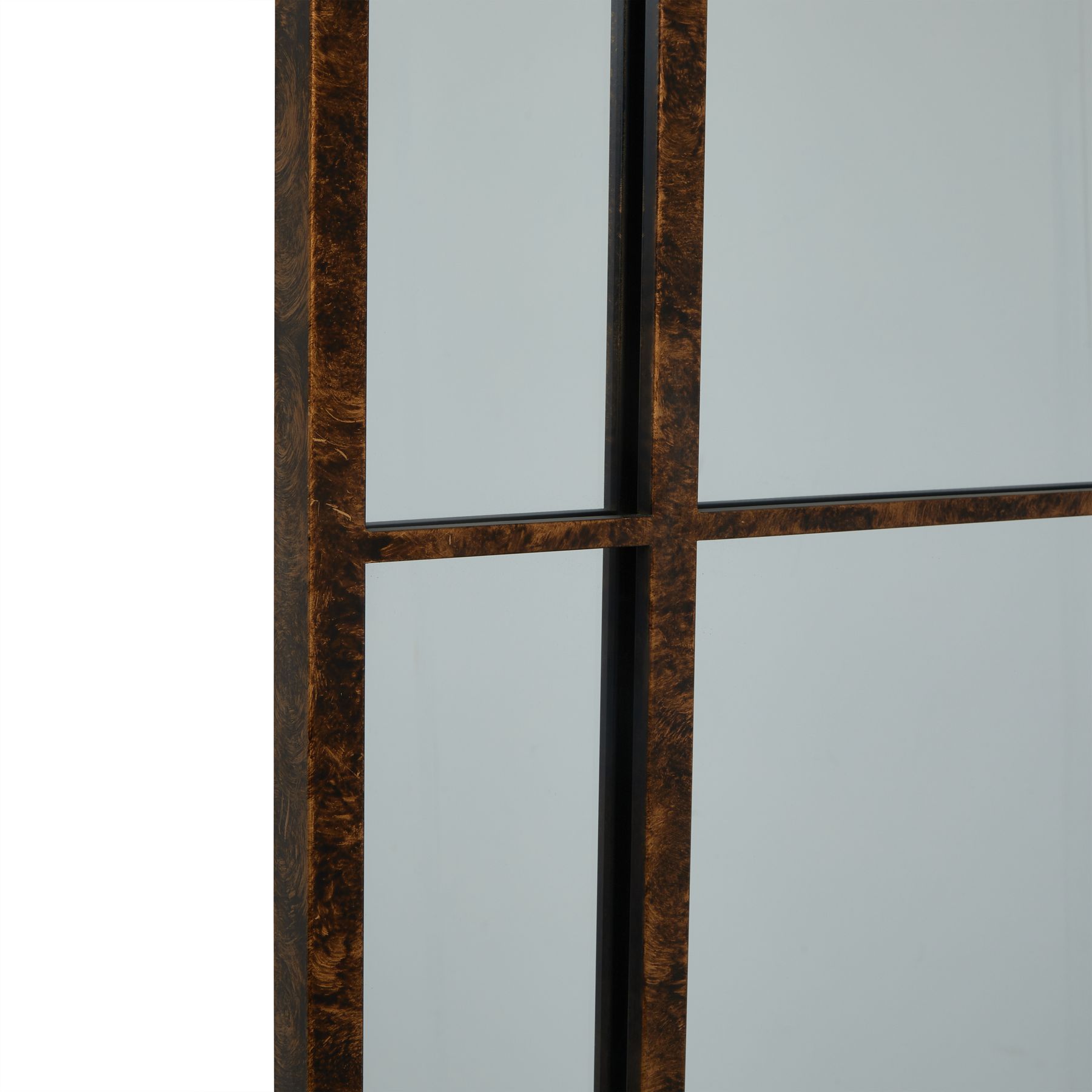 Rust Effect Large Arched Window Mirror - Image 3