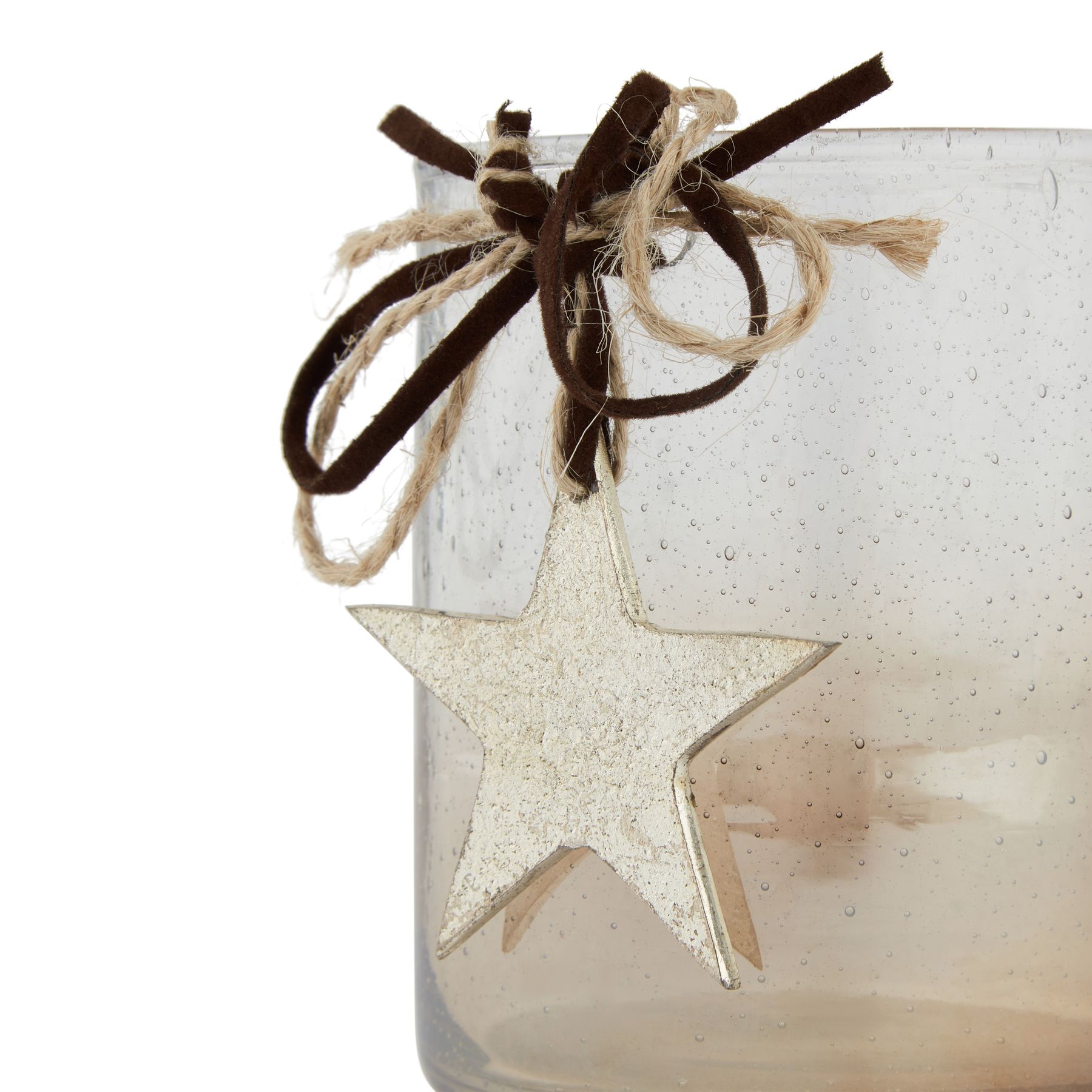 Coffee Ombre Collection Candle Holder Votive With Star - Image 3