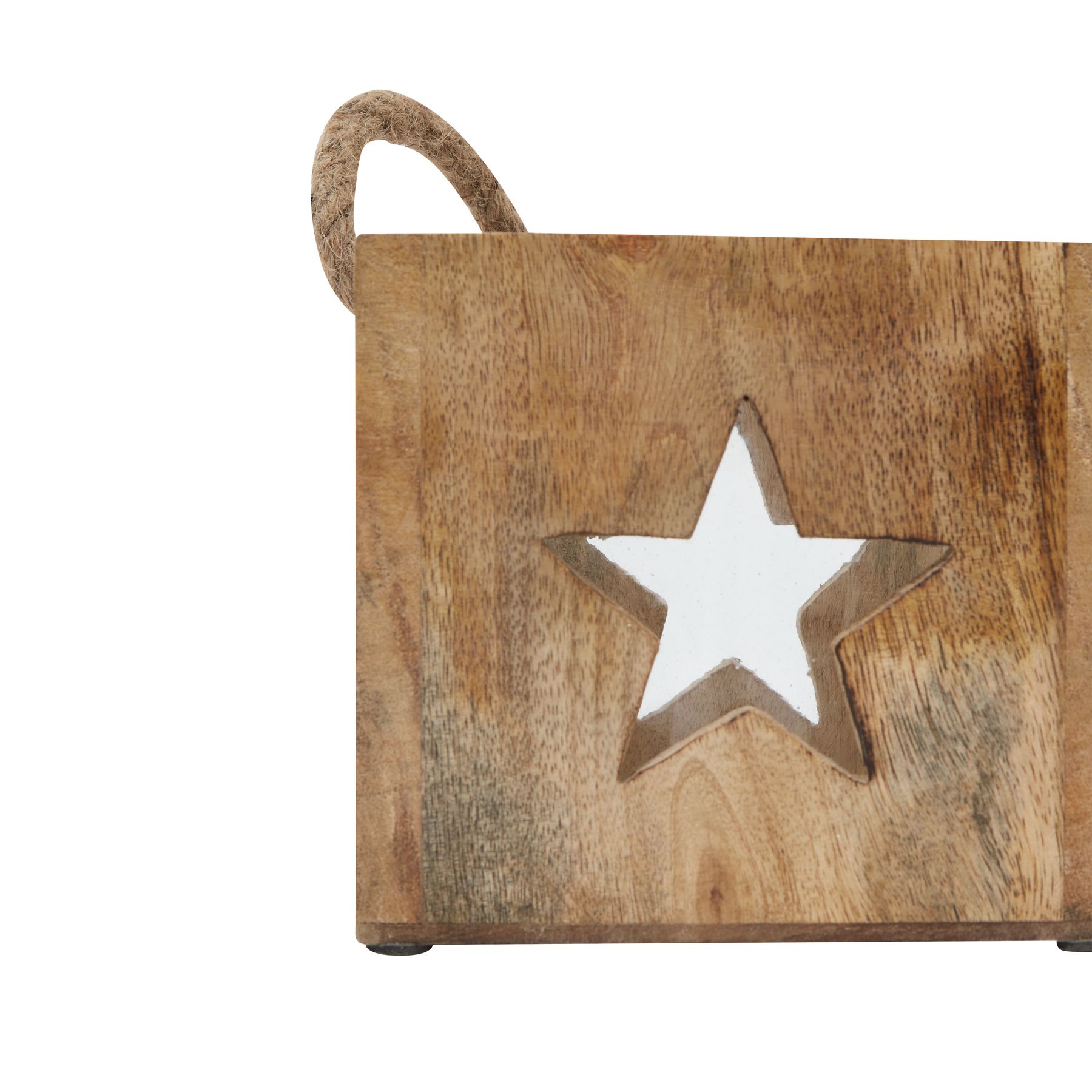 Natural Wooden Star Tealight Candle Holder | Wholesale by Hill Interiors