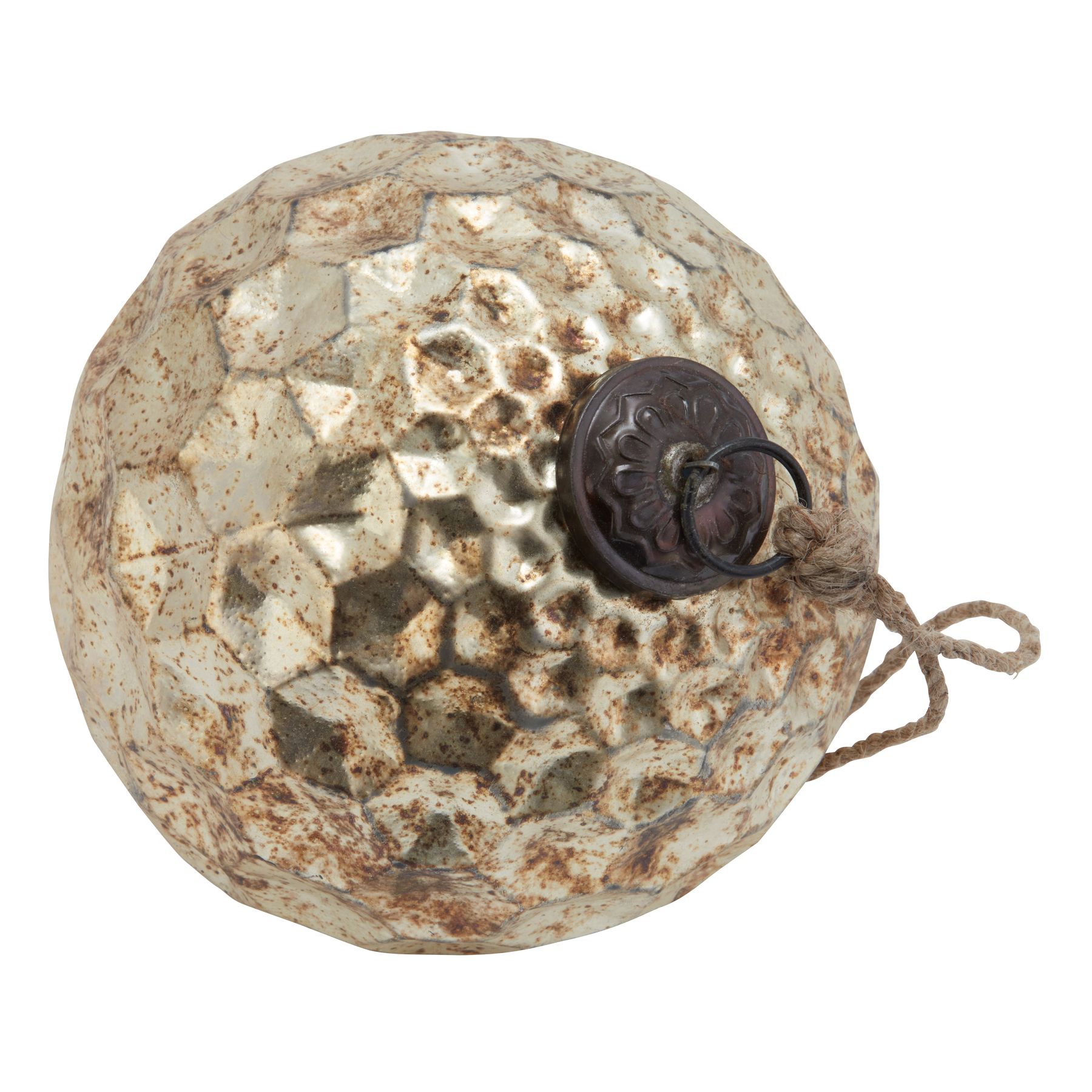 Burnished Glass Honeycomb Bauble - Image 2