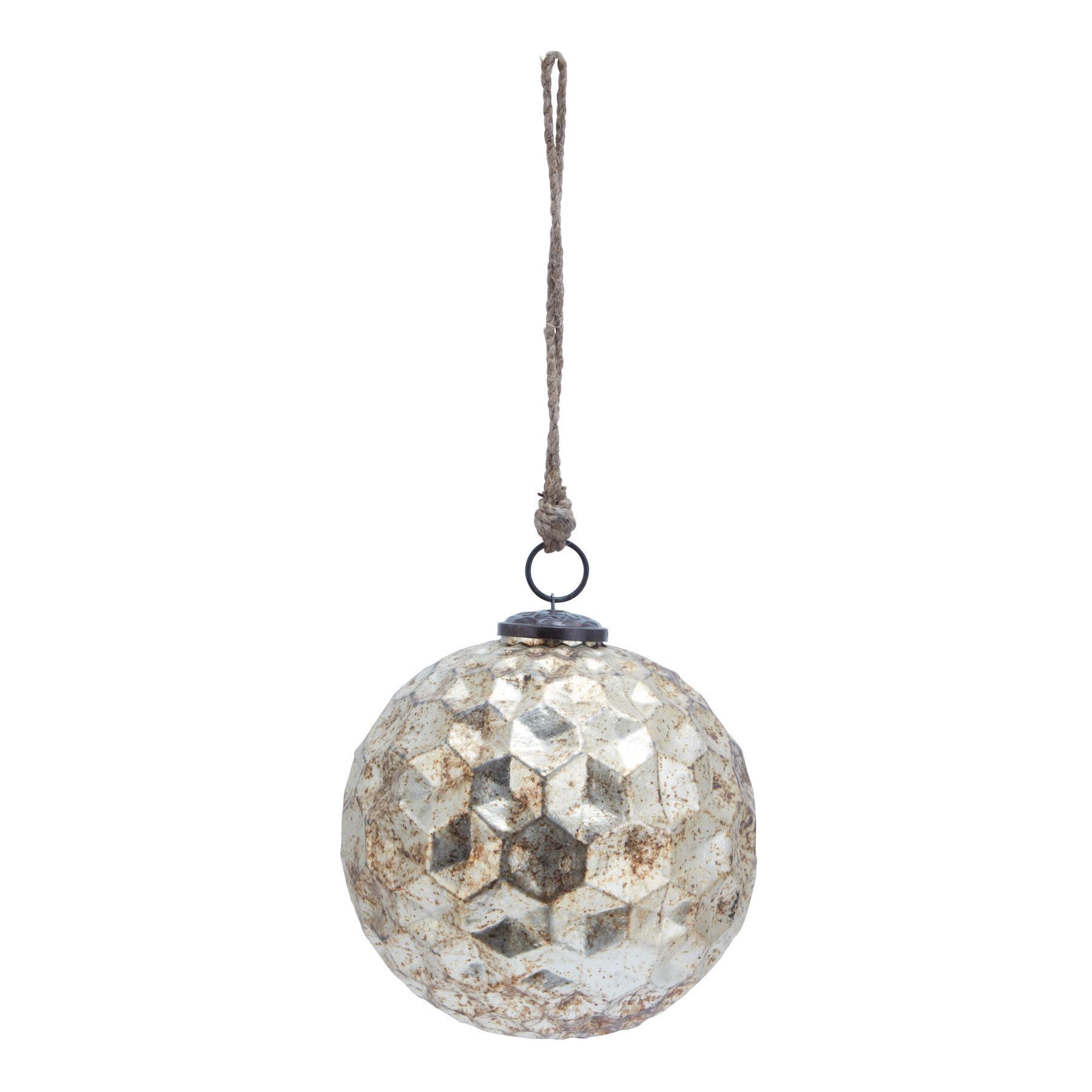 Burnished Glass Honeycomb Bauble - Image 1