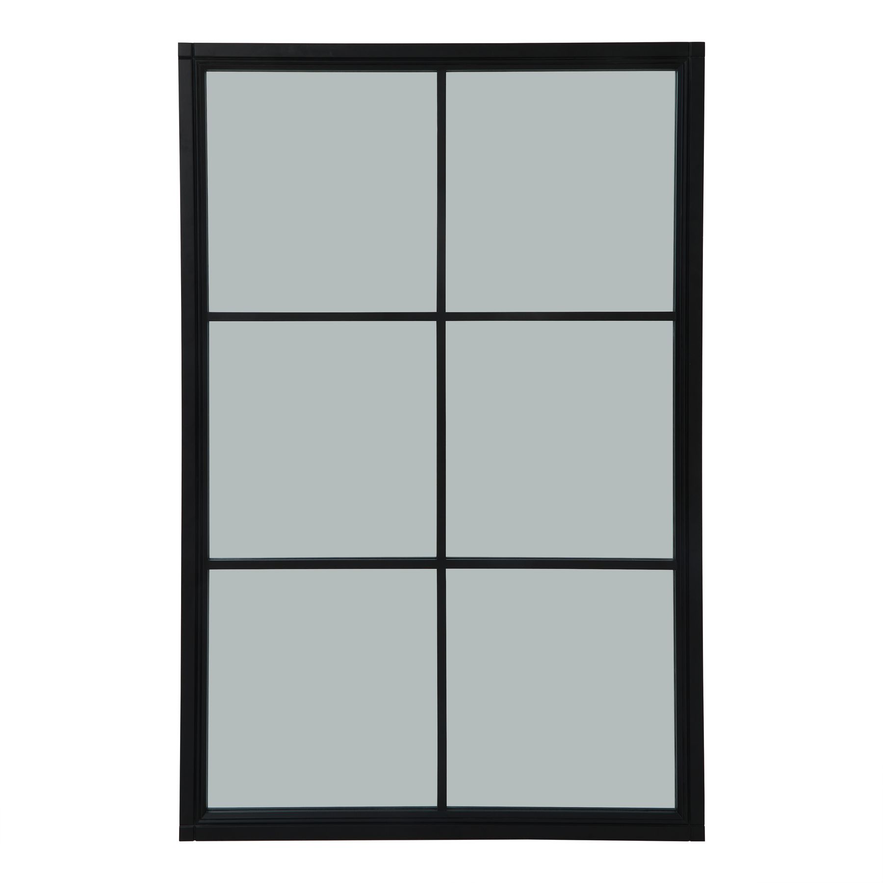 Black Wood XL Window Mirror - Image 1