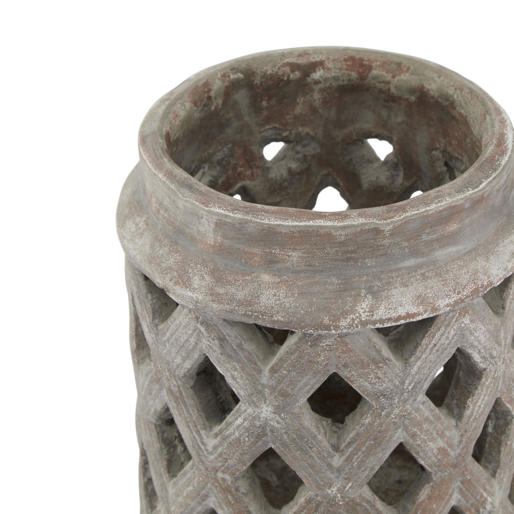 Siena Brown Large Lattice Lantern - Image 2