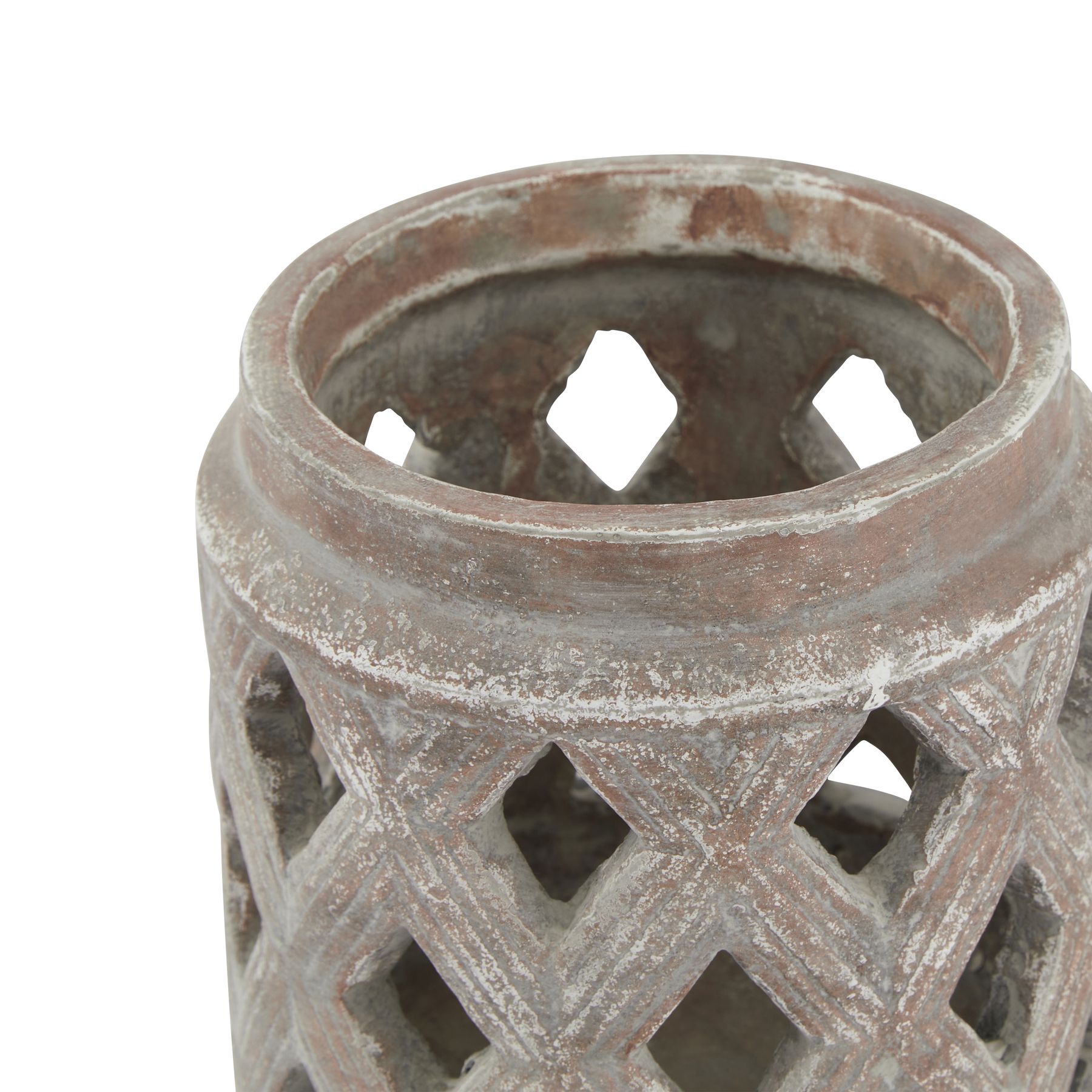 Siena Brown Lattice Lantern - Image 2