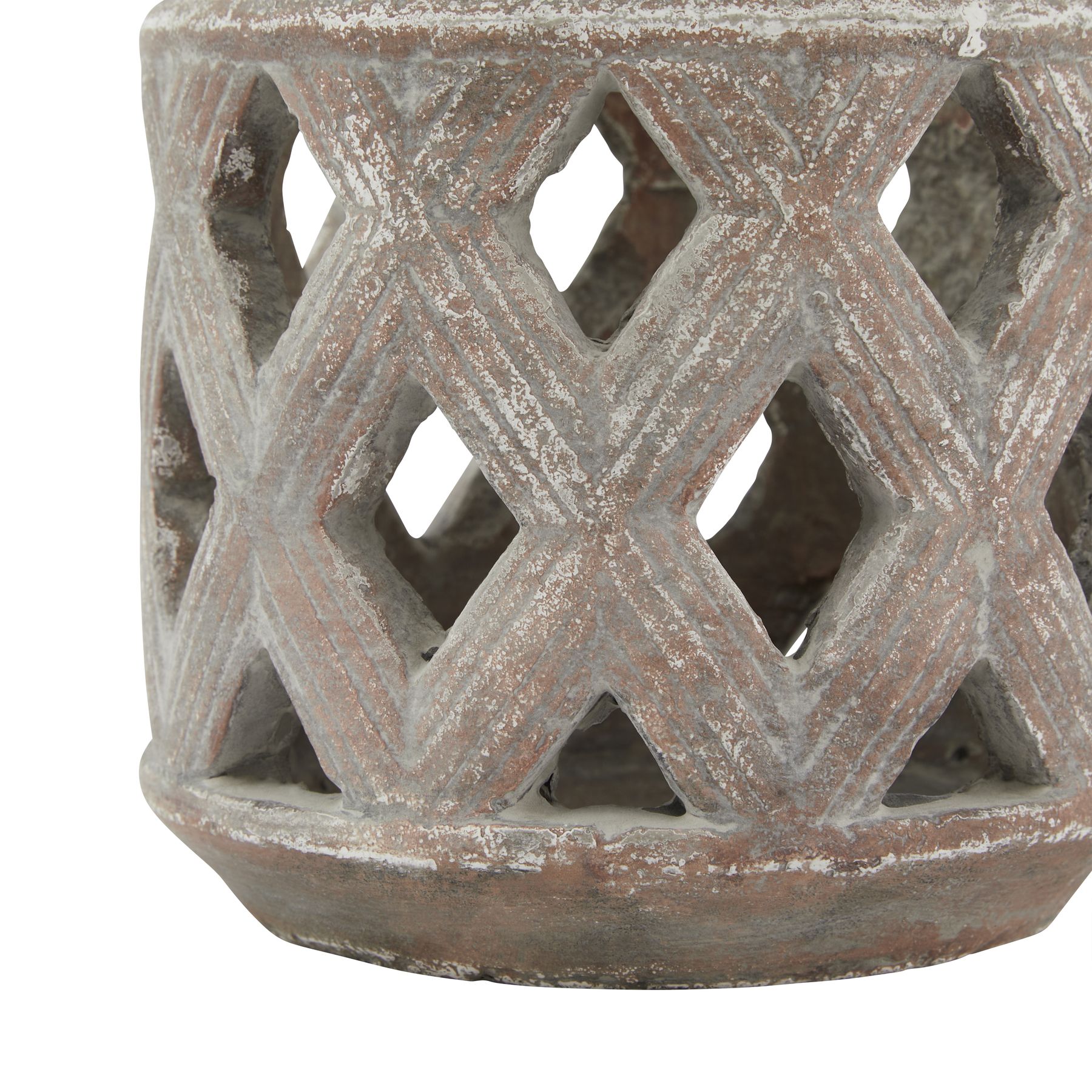 Siena Brown Lattice Lantern - Image 3