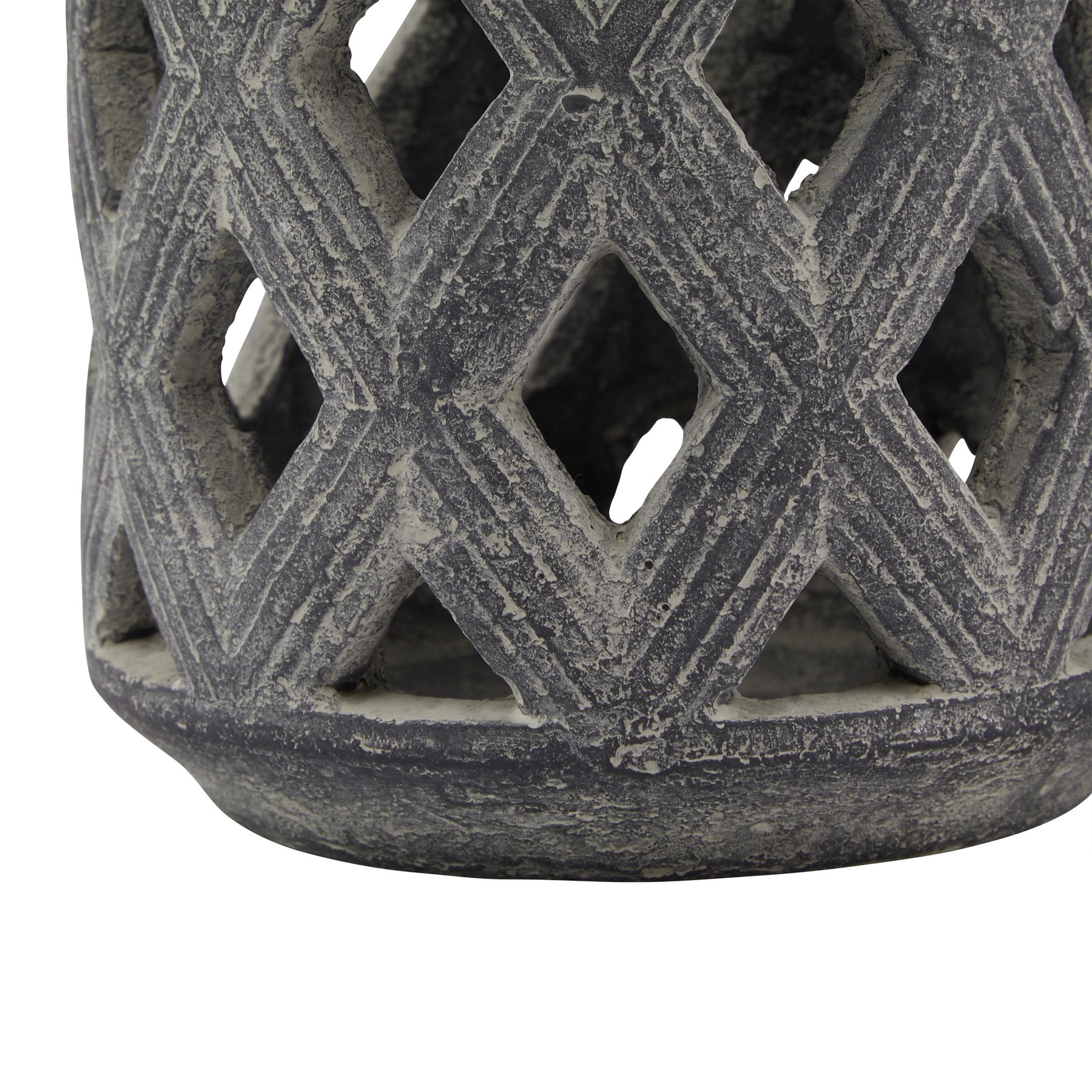 Amalfi Grey Lattice Lantern - Image 3