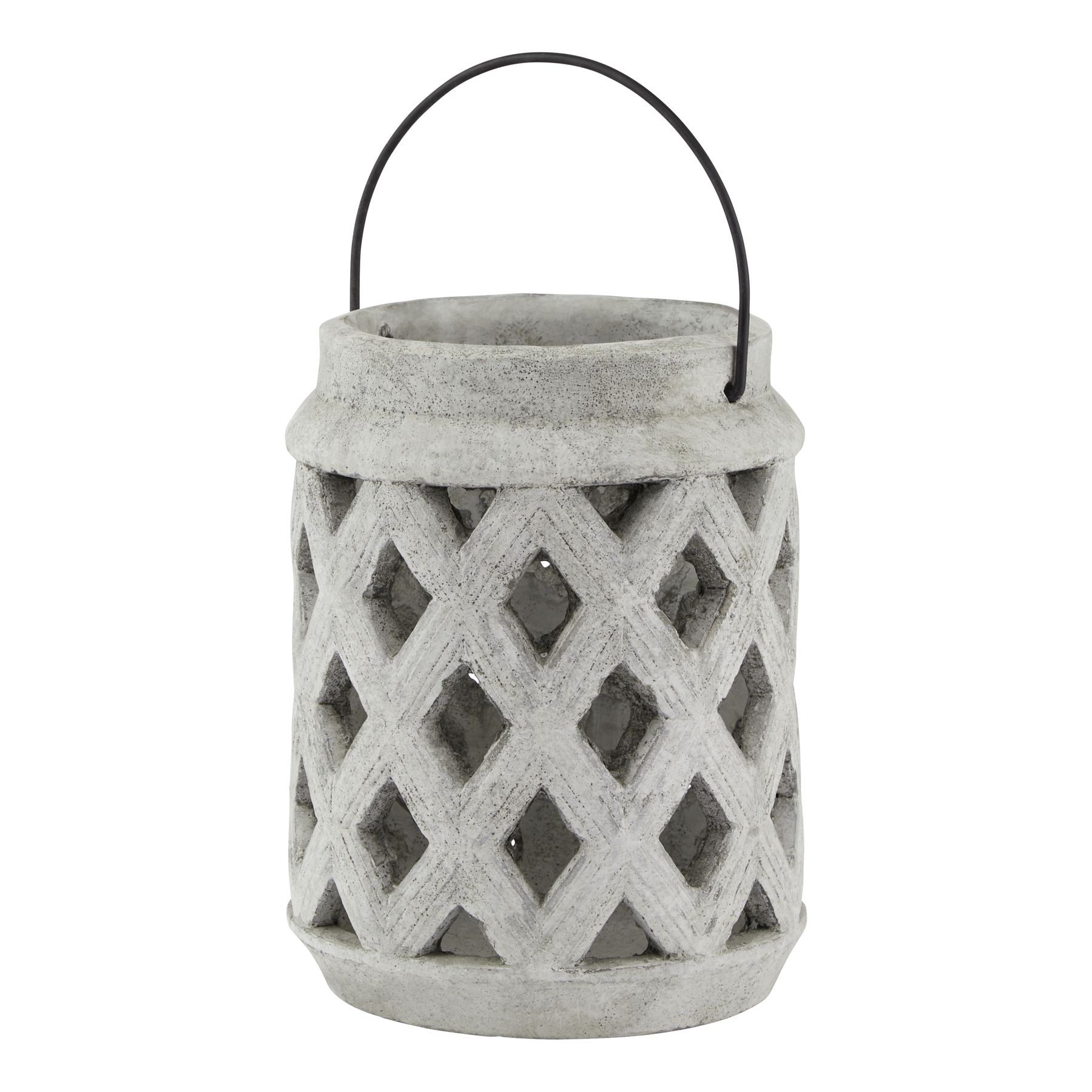 Athena Stone Large Lattice Lantern - Image 1