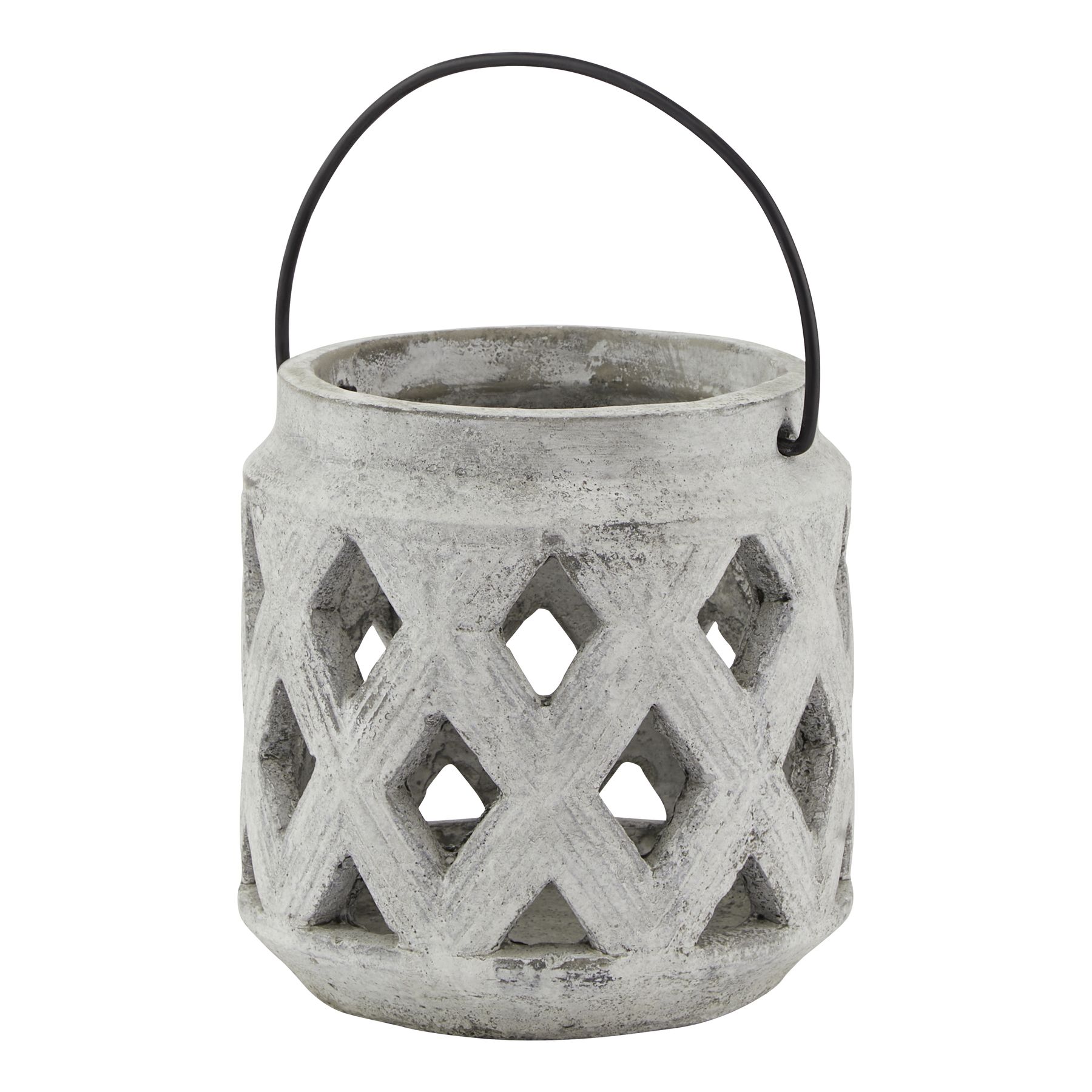 Athena Stone Lattice Lantern - Image 1