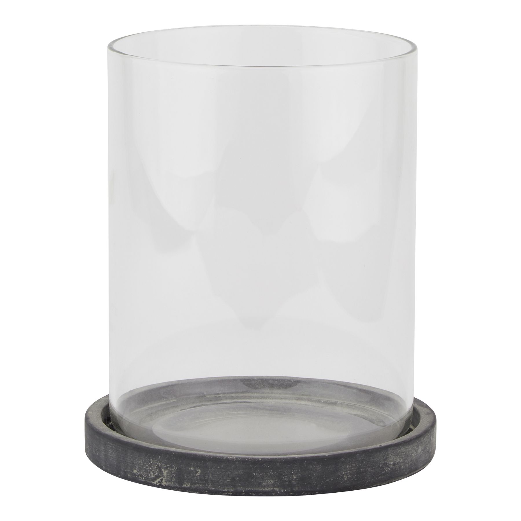 Amalfi Grey Large Hurricane Lantern - Image 1