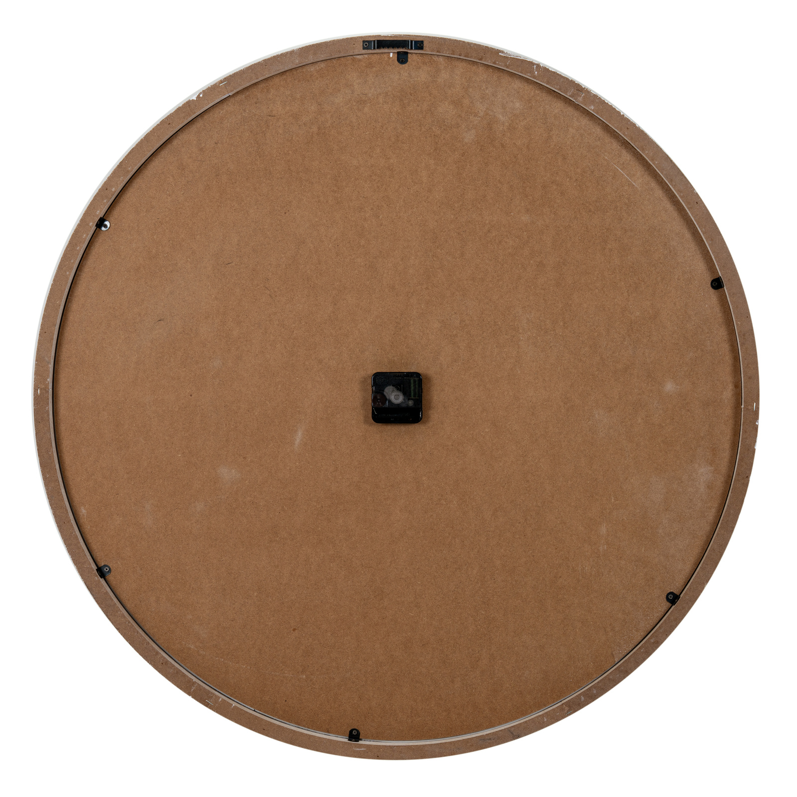 Large Rustic White Clock With Beaded Frame - Image 6