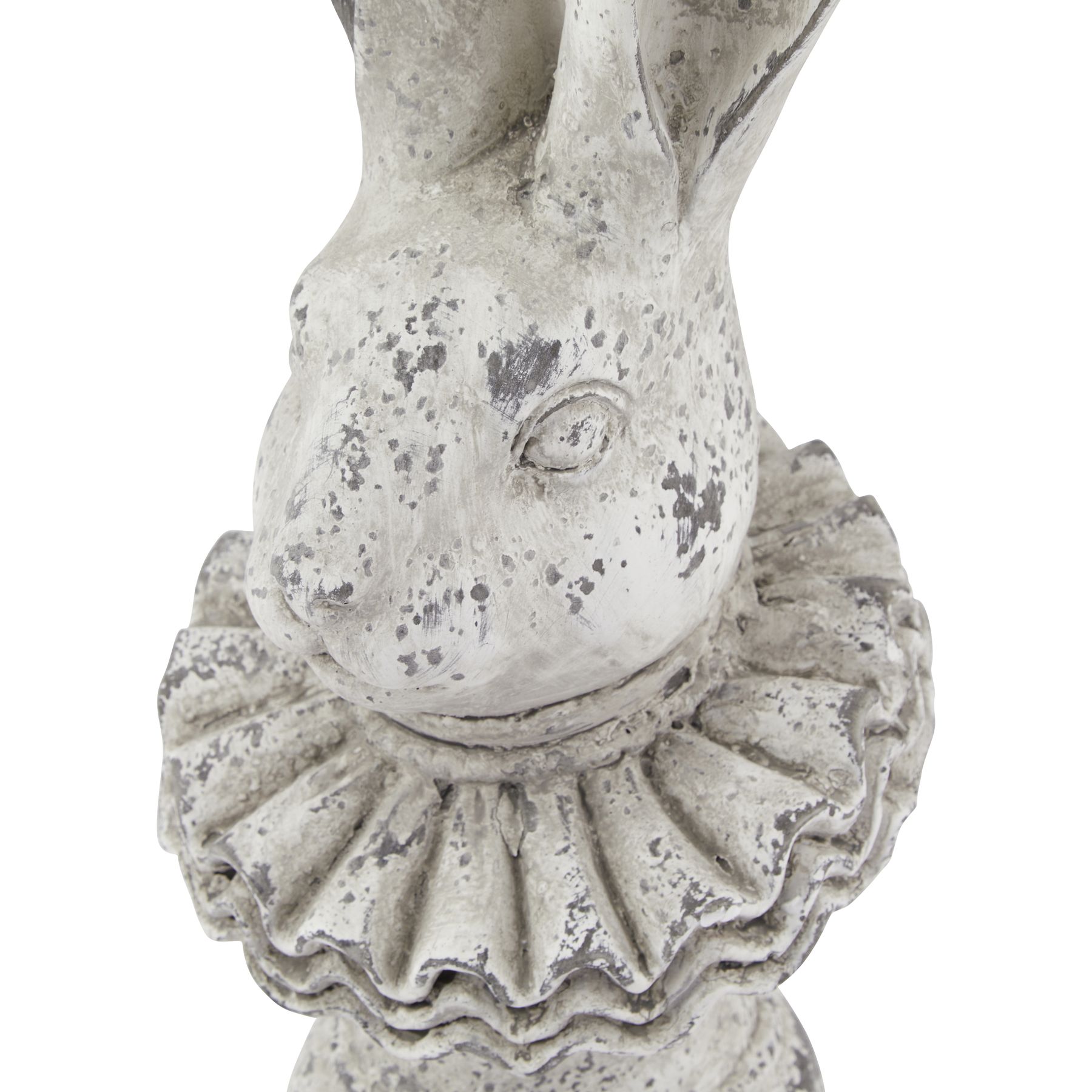 Stone Effect Ruffle Hare Ornament - Image 2