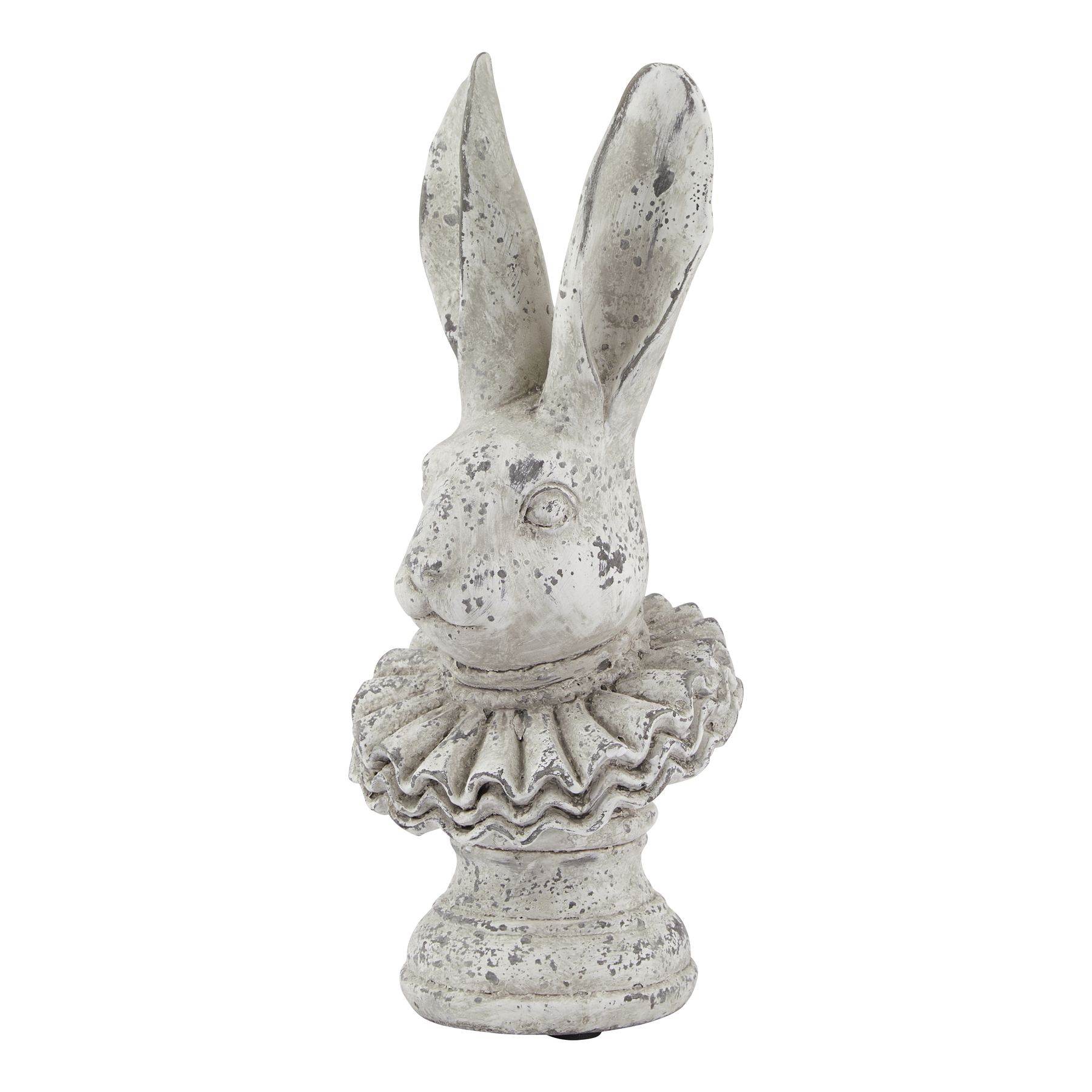 Stone Effect Ruffle Hare Ornament - Image 1