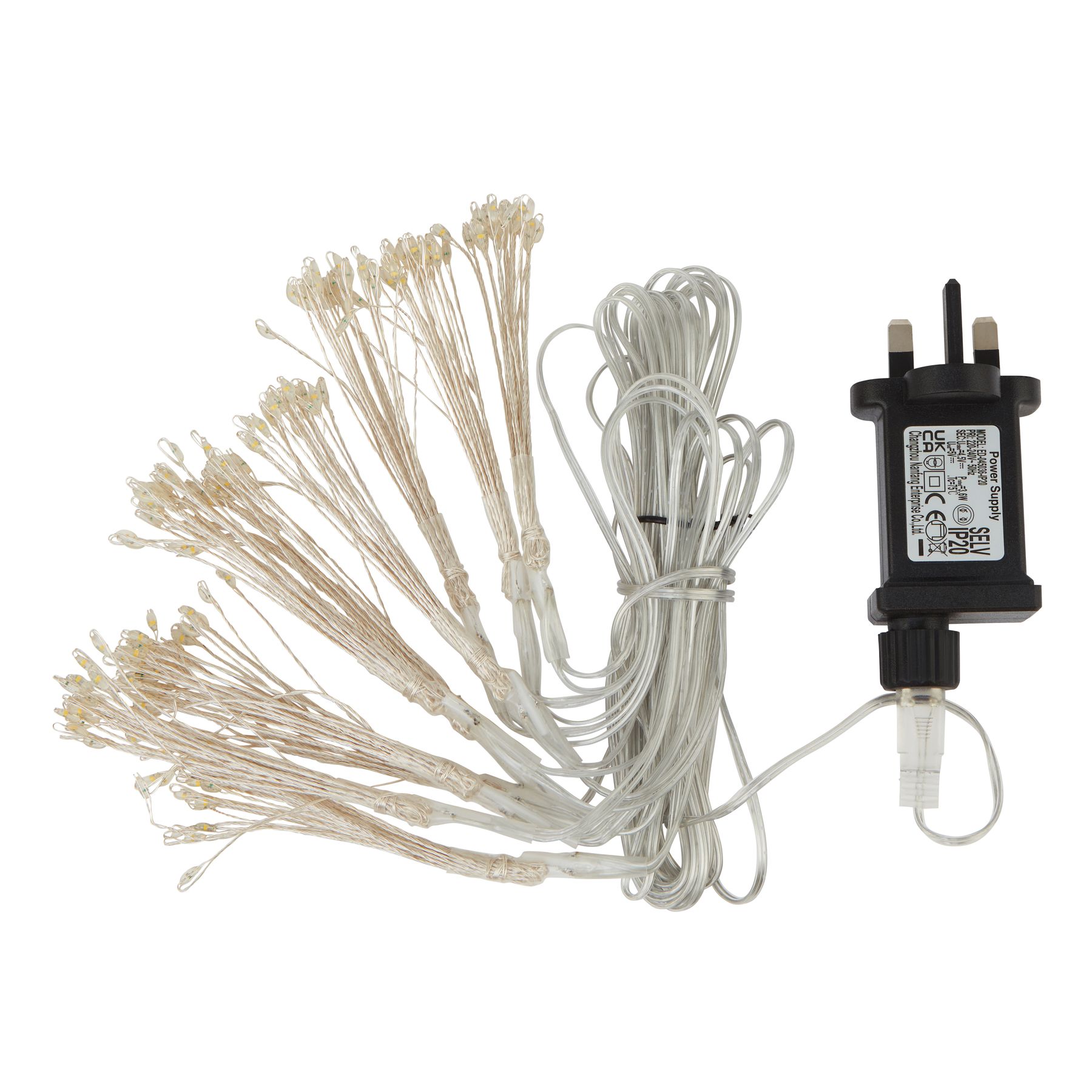 2.5M Plug In LED Warm White Starburst Lights - Image 1