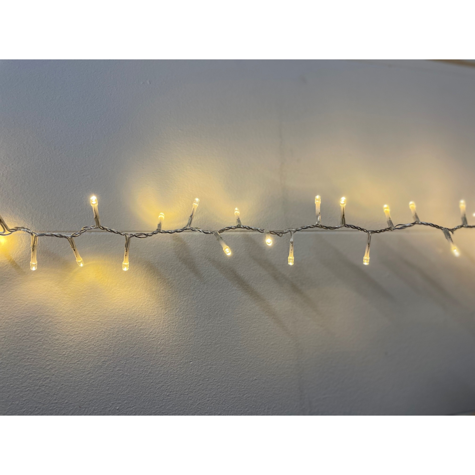 12.5M Plug In LED Warm White Christmas String Lights - Image 2