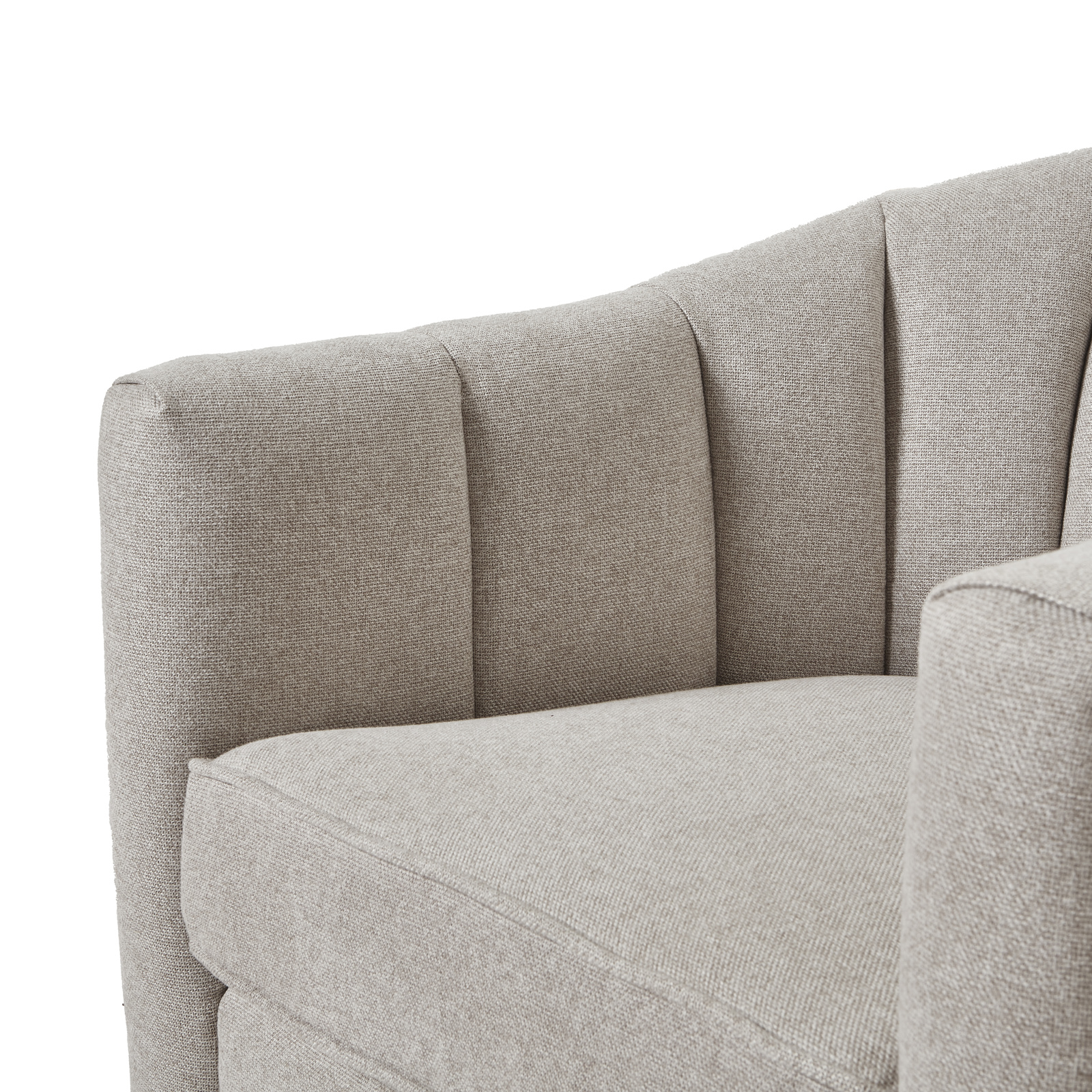 Lily Swivel Chair In Oatmeal Twill - Image 6