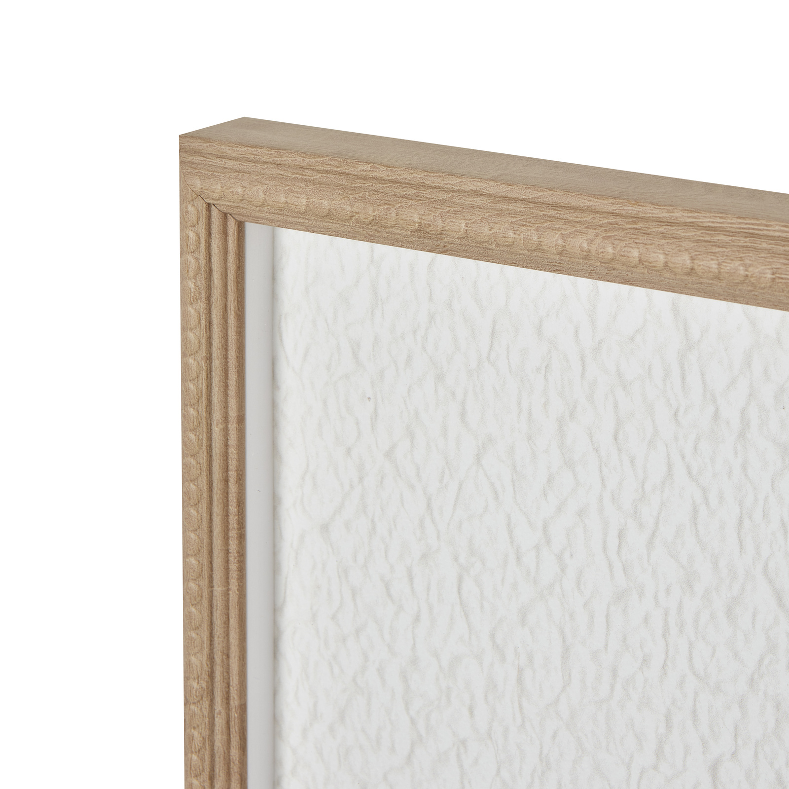 Large Quill White Feather Art Mounted In Beaded Frame - Image 5
