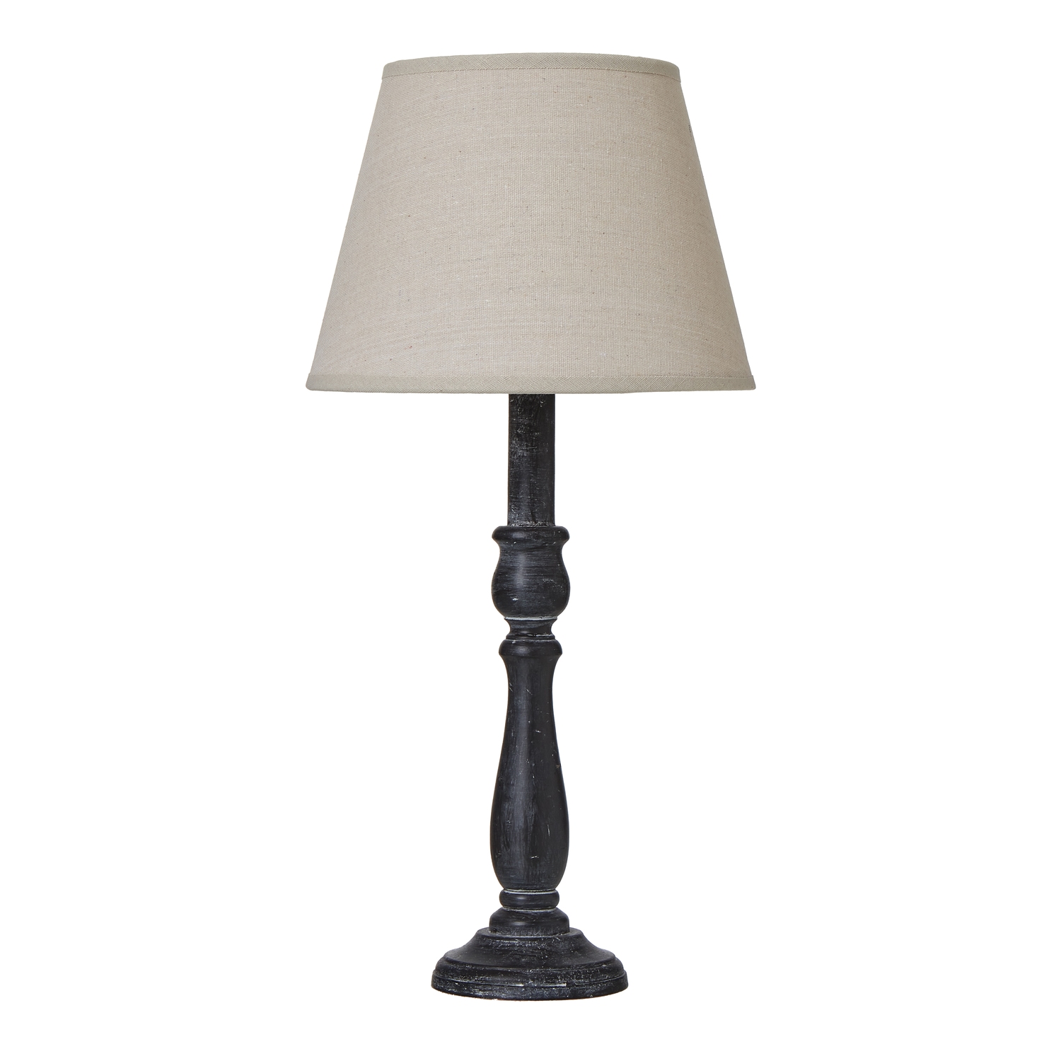Ravenna Column Table Lamp With Linen Shade - Image 1