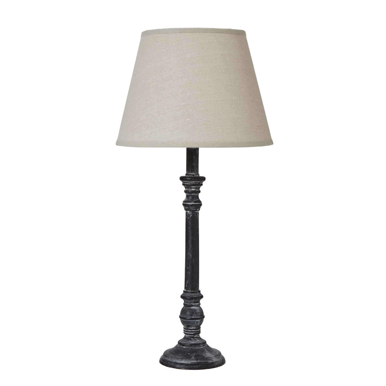 Isca Stem Table Lamp With Linen Shade - Image 1