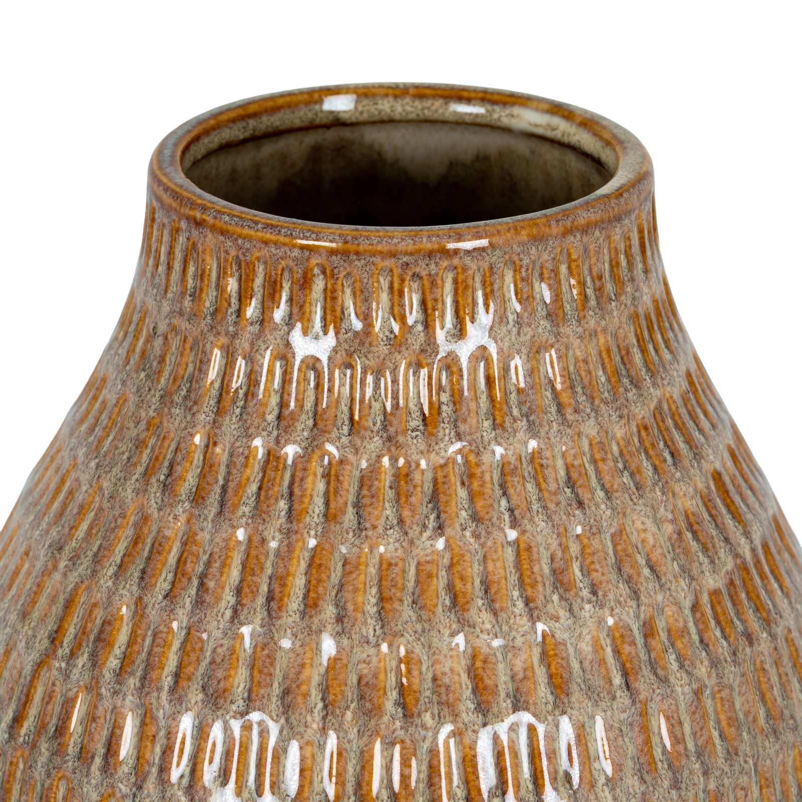 Sabbia Collection Medium Textured Vase - Image 2