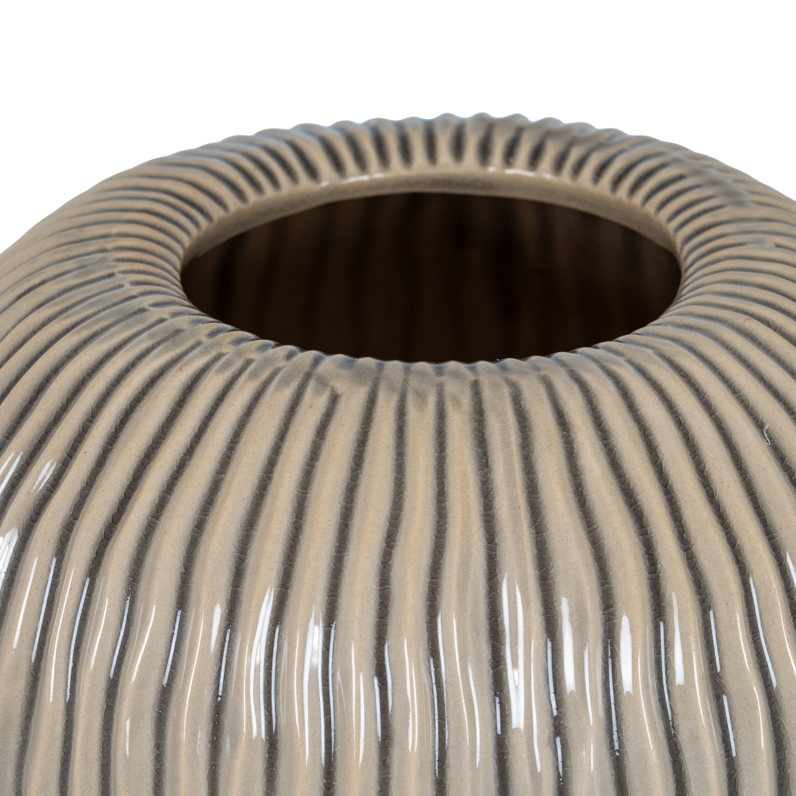 Pallida Collection Medium Striped Vase - Image 2