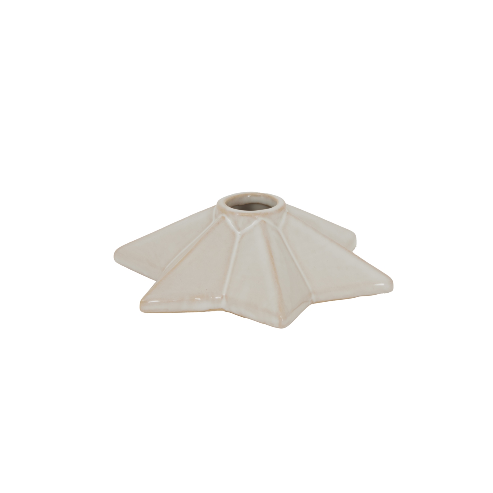 Alora Ceramic Angled Star Candle Holder - Image 1