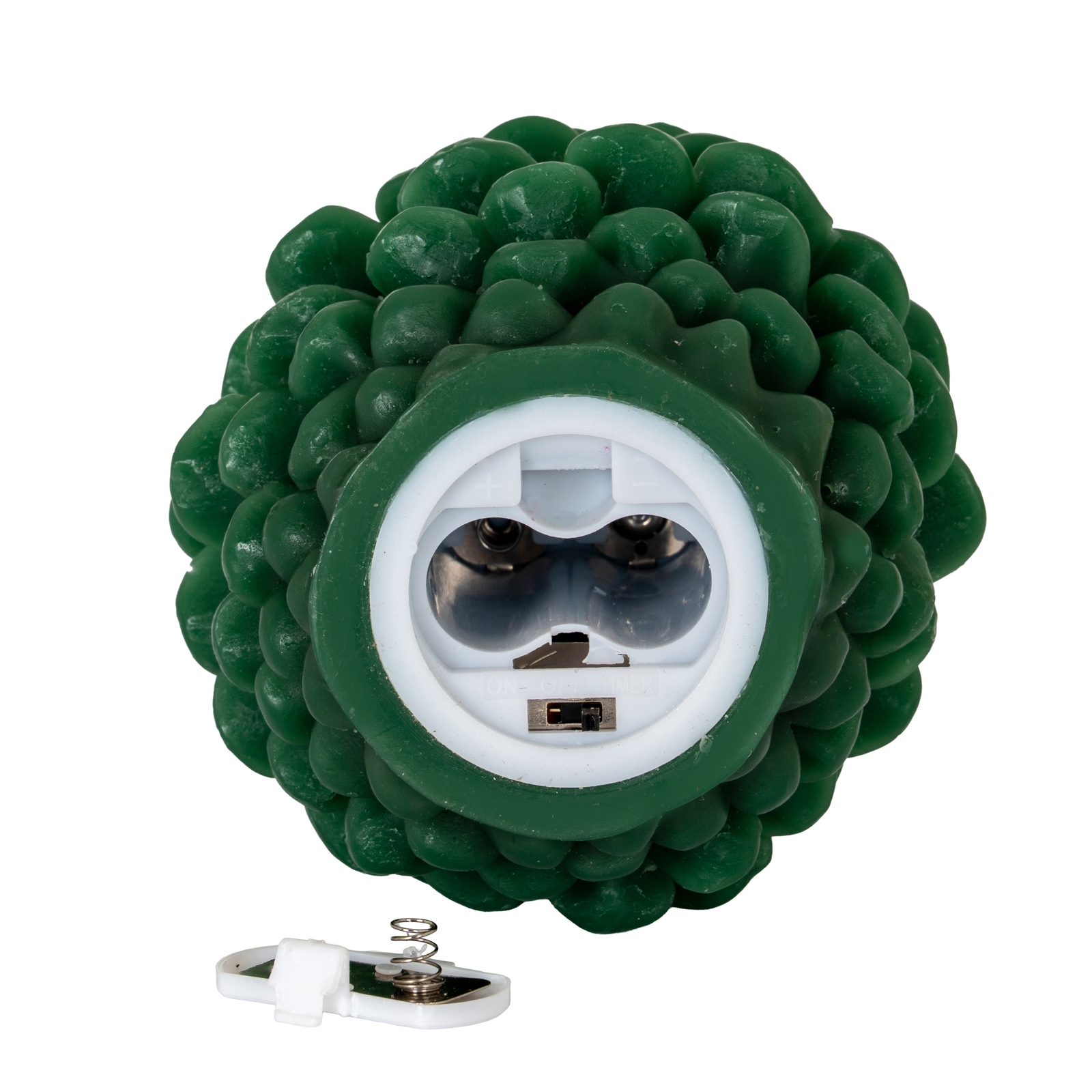 Luxe Collection Natural Glow Green Pinecone LED Wax Candle - Image 5