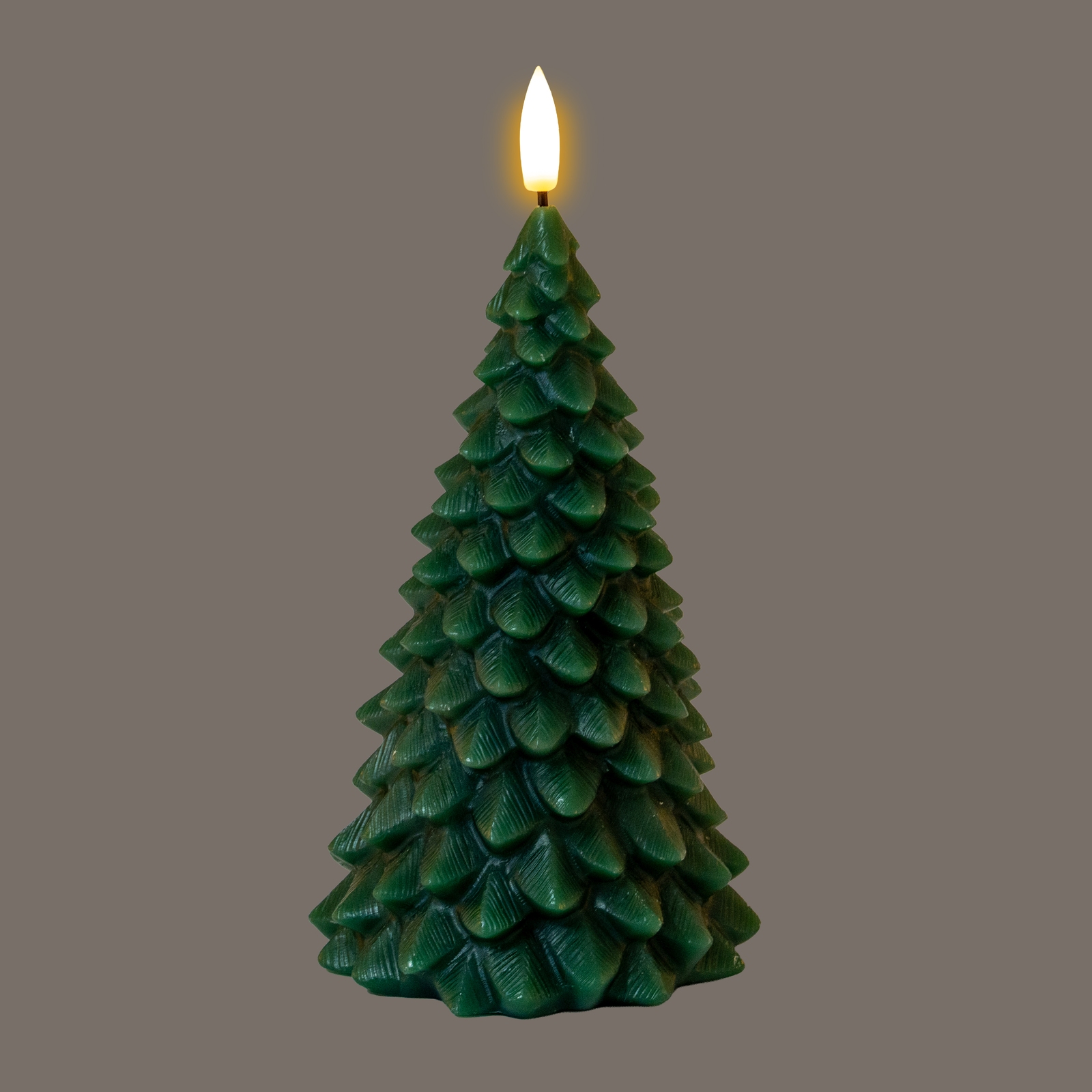 Luxe Collection Natural Glow Green Tree LED Wax Candle - Image 2