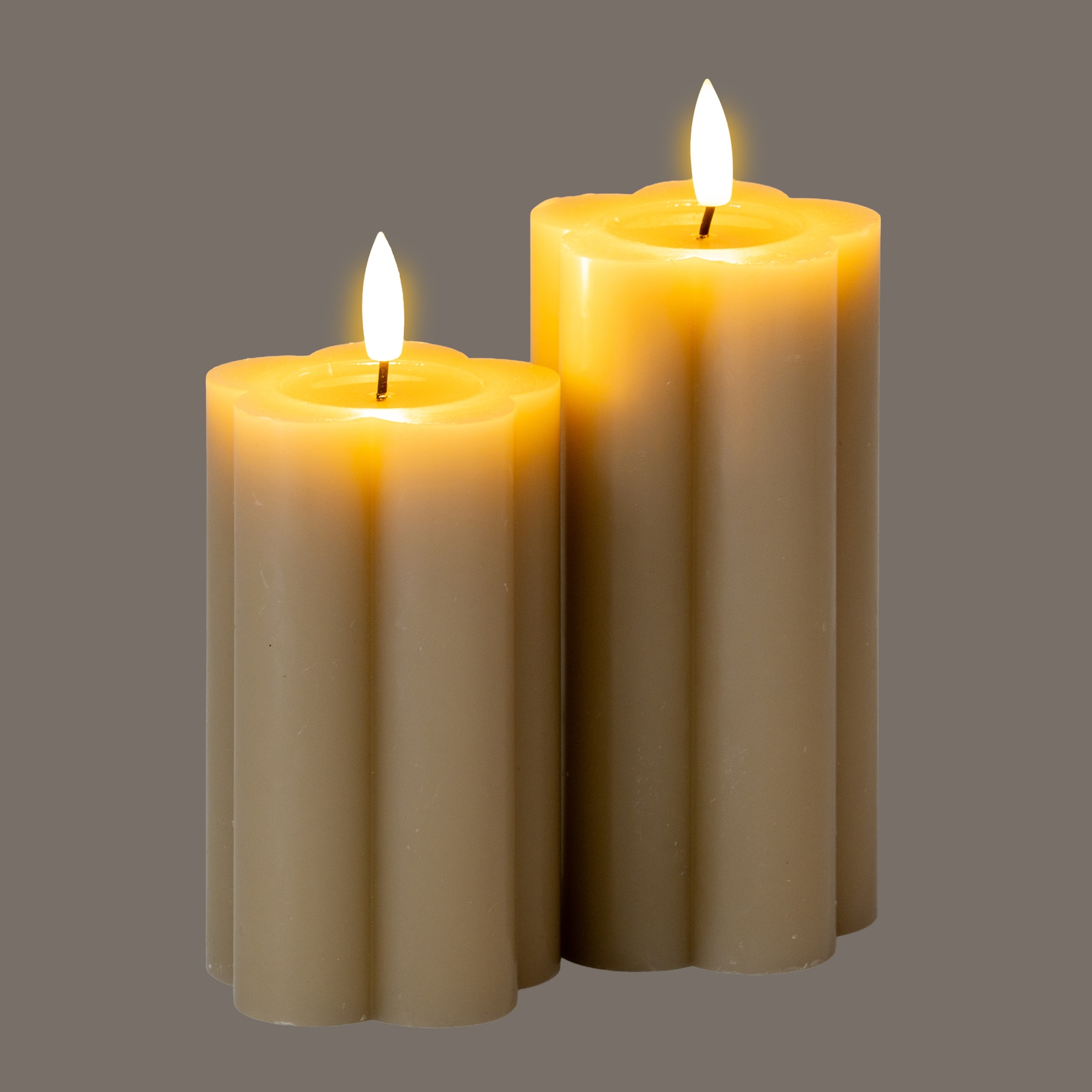 Luxe Collection Natural Glow 2.75x6 Stone LED Candle - Image 4