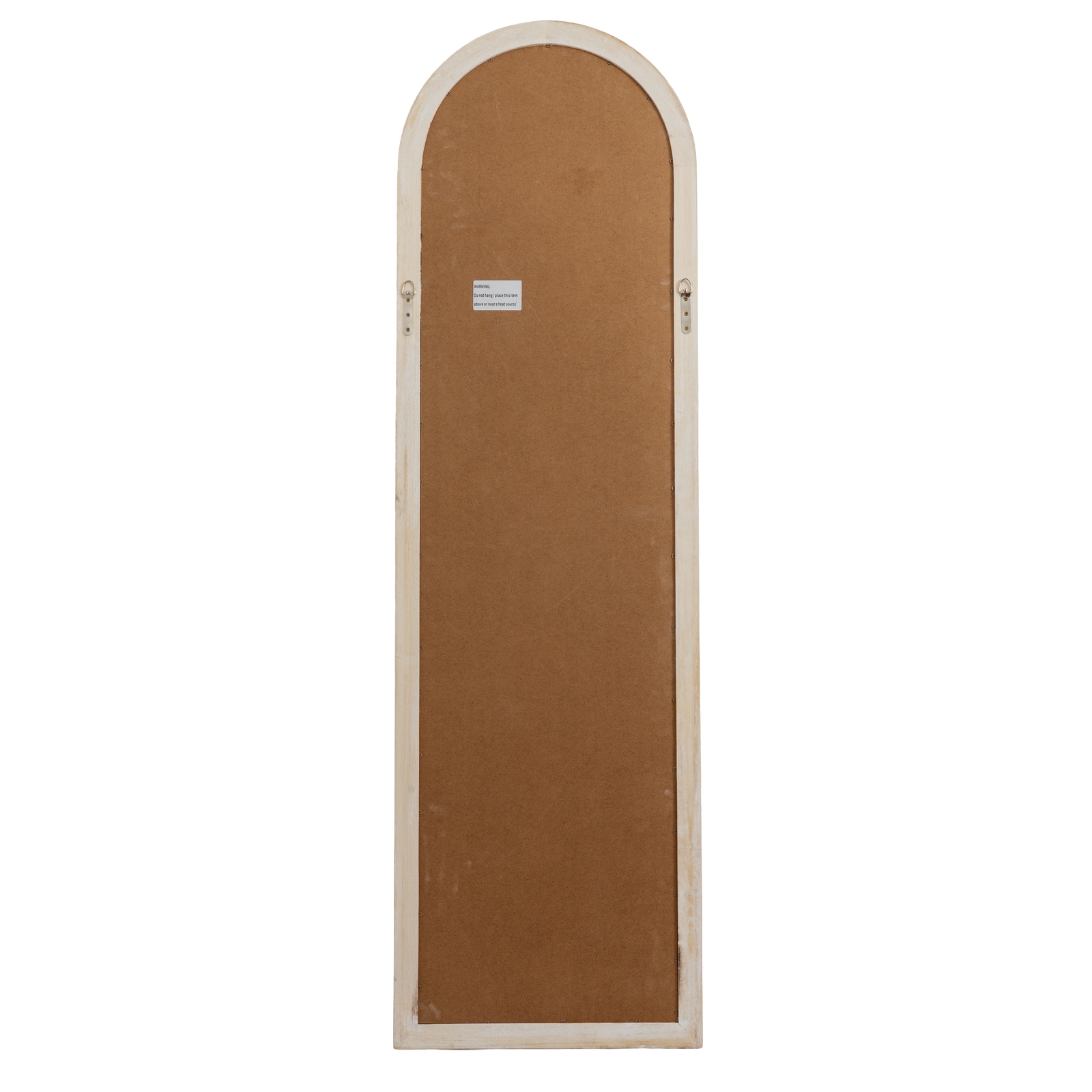 Washed Wood Tall Arched Window Mirror - Image 4