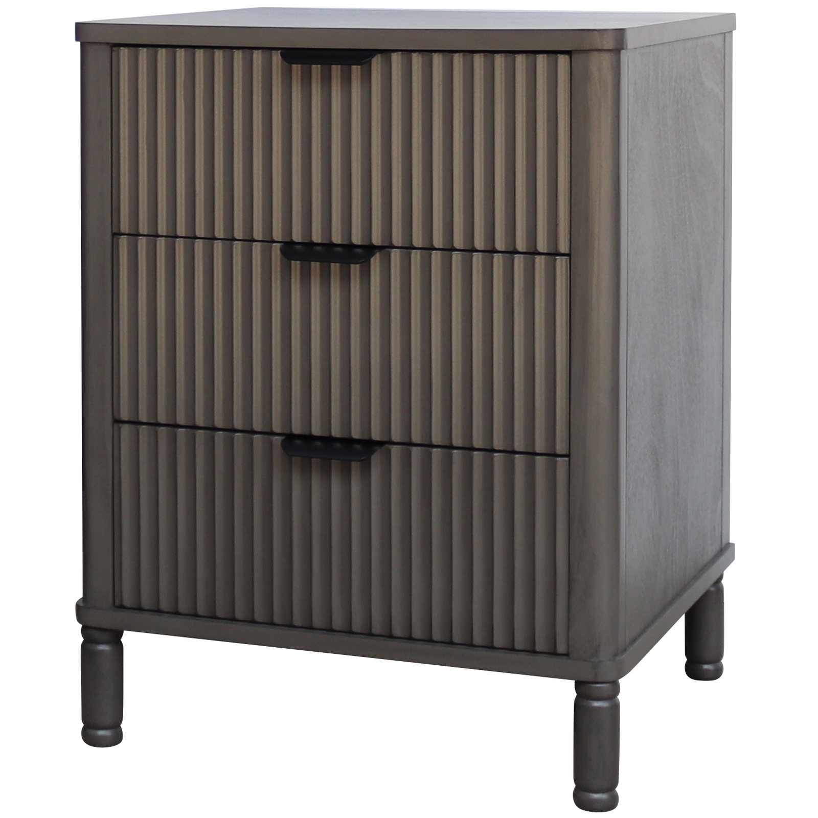 Reed Collection 3 Drawer Bedside Table - Image 1